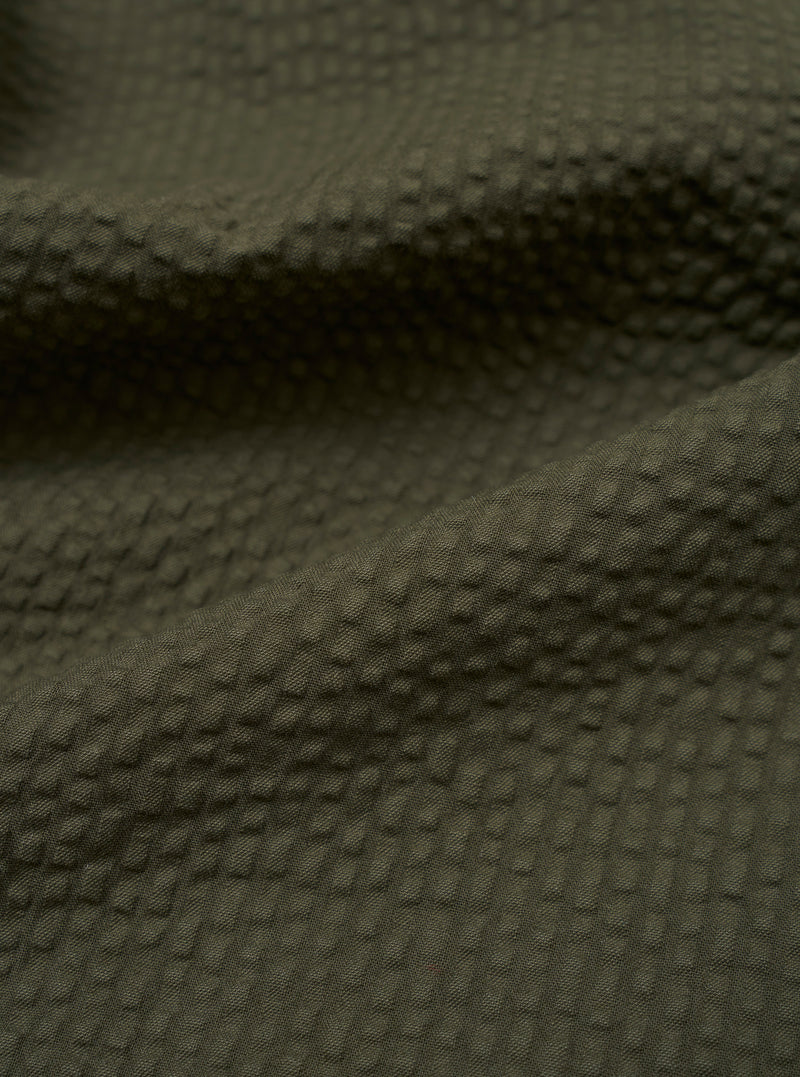 Olive Merida Seersucker Military Chino