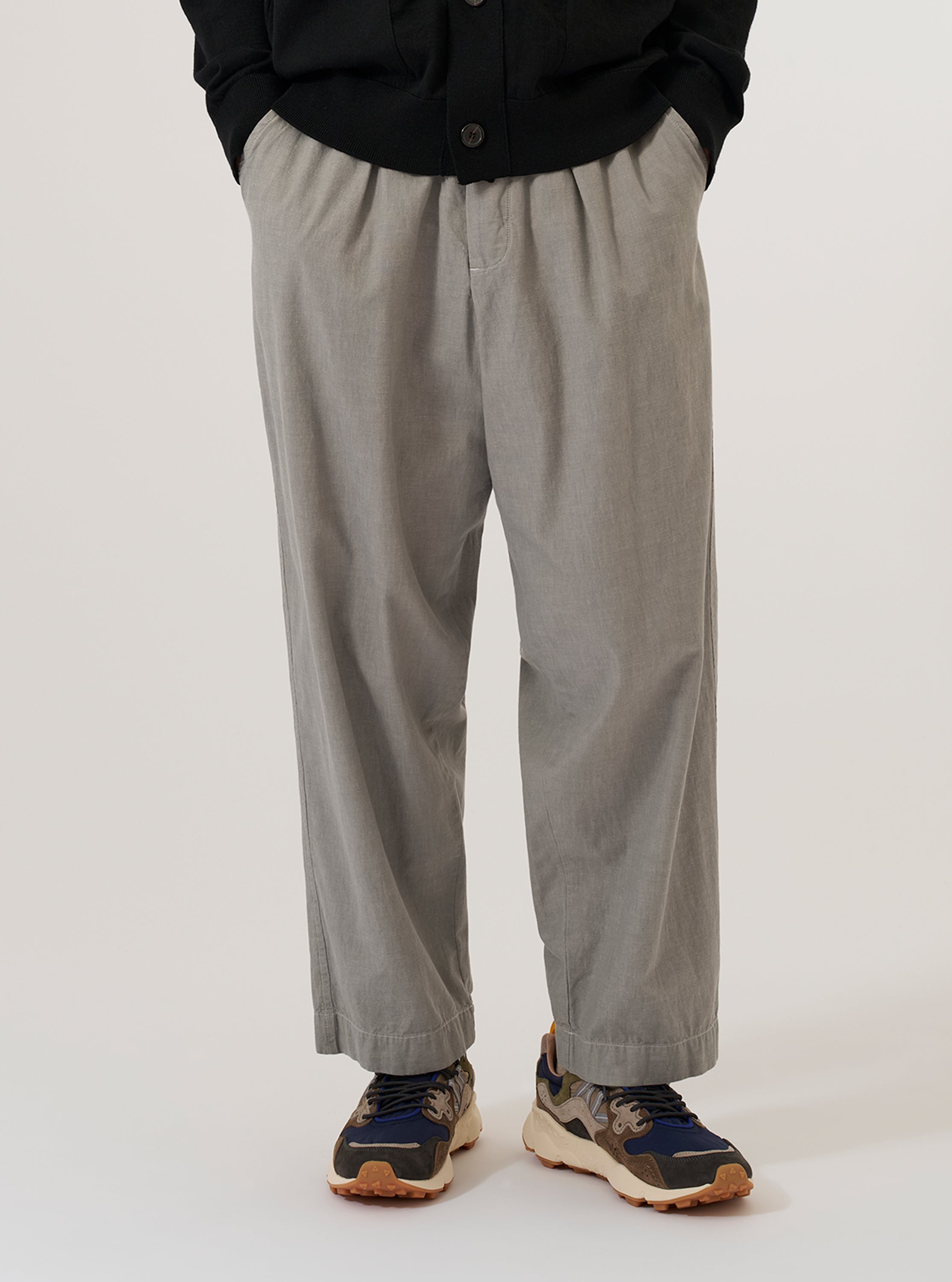 Men's Grey Izumi Cotton Oxford Pant – Universal Works