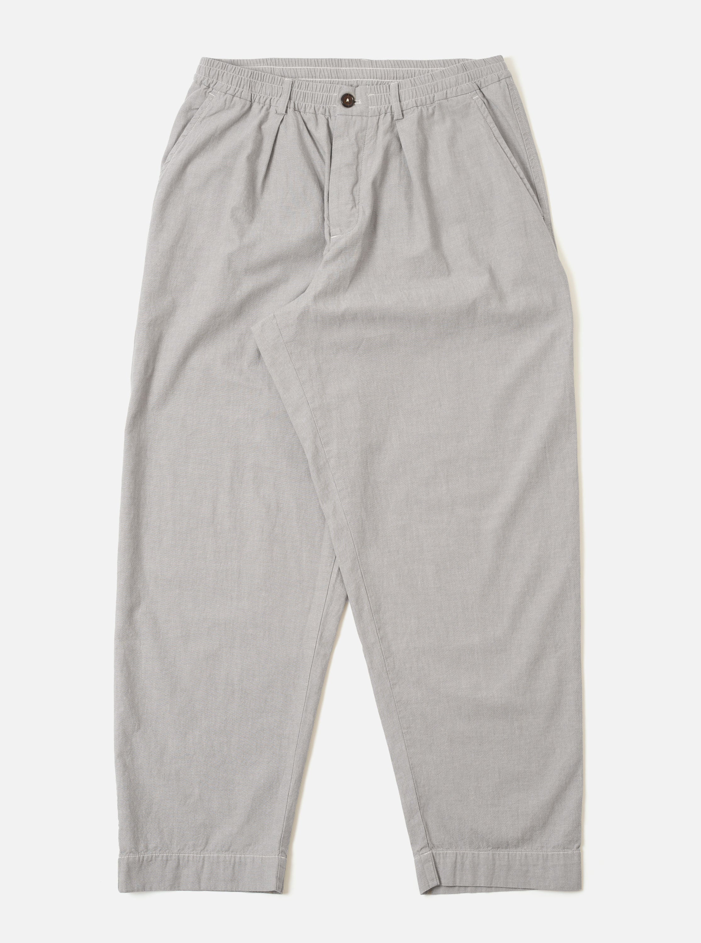 Men's Grey Izumi Cotton Wide Leg Oxford Pant – Universal Works