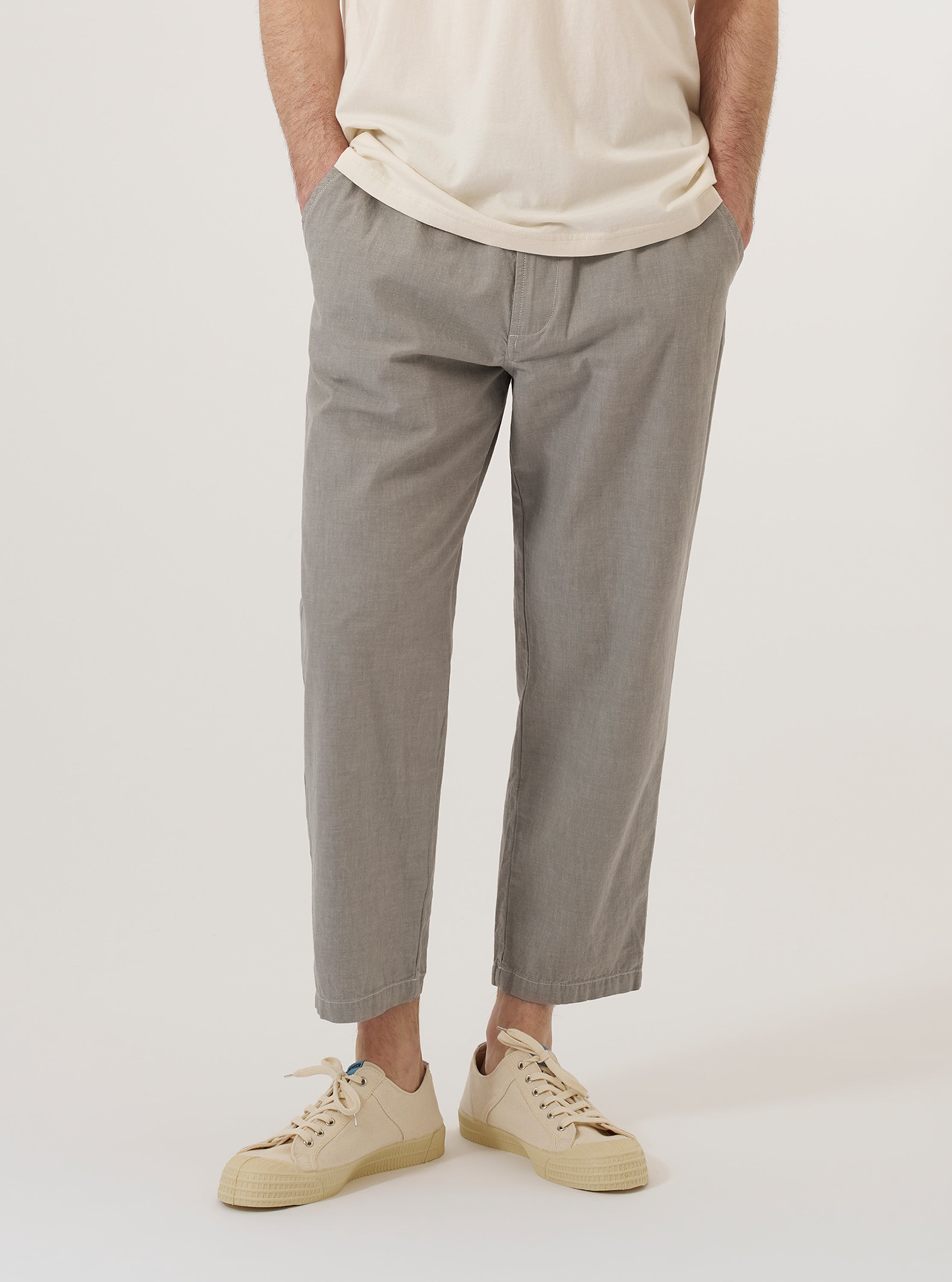 Men's Grey Izumi Cotton Hi Water Trouser – Universal Works