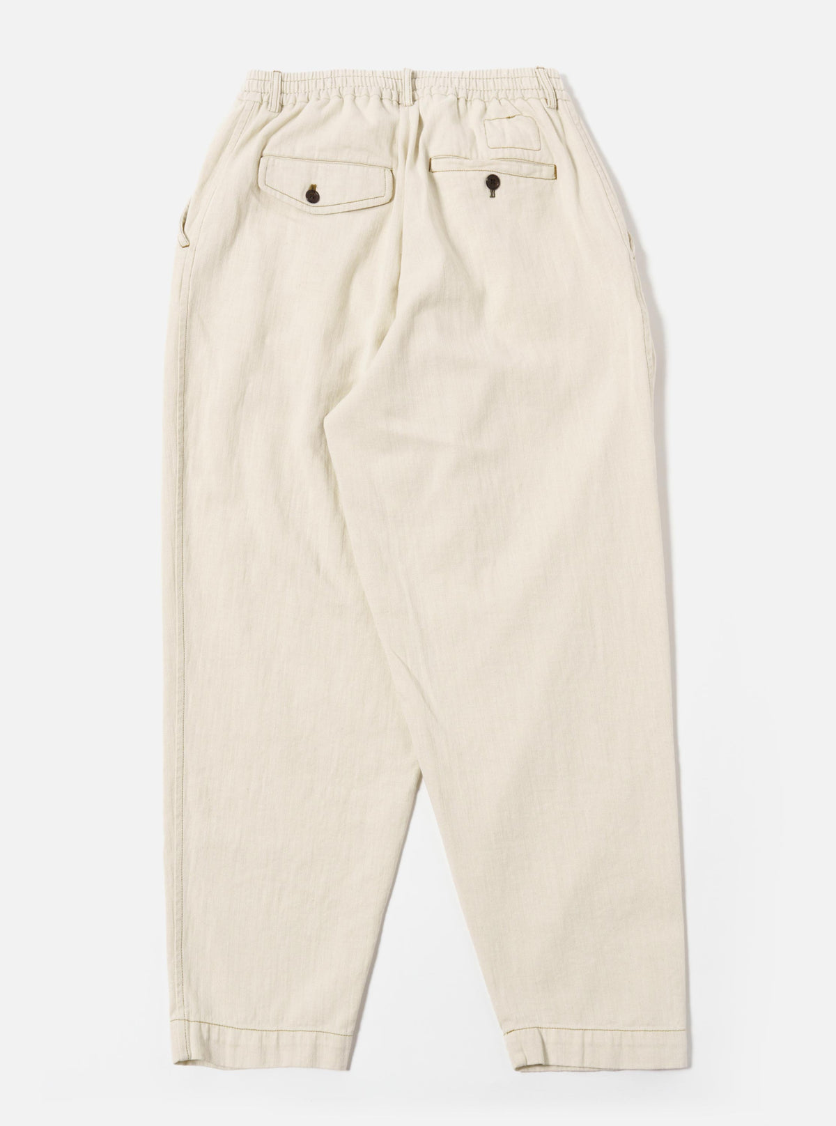 Ecru Koko Cotlin Pleated Track Pant