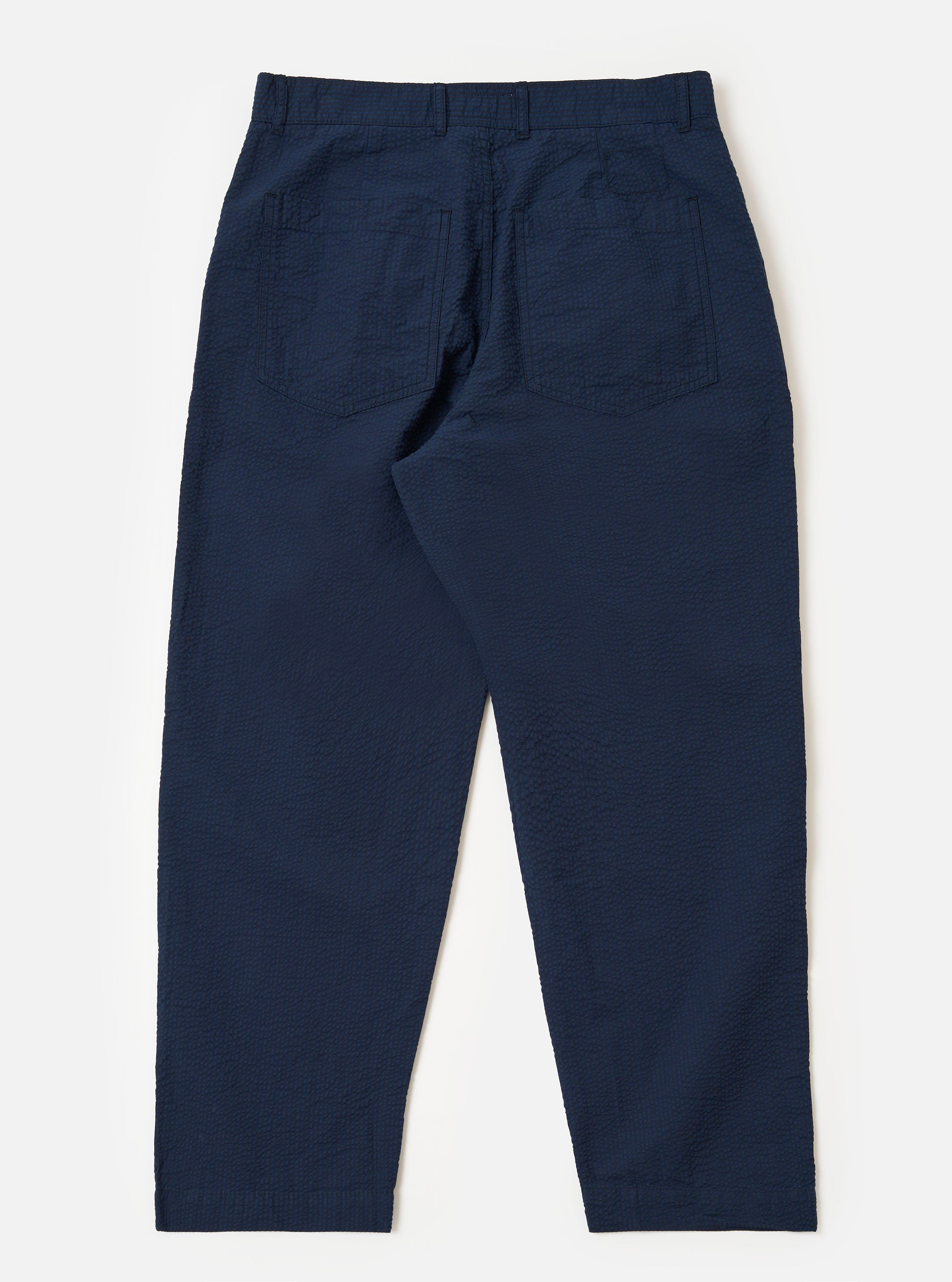 MASUKIE PANTS NAVY Lサイズ ／TIPIKE Men's Navy Seersucker Striped Duke Wide Leg Pant – Universal Works