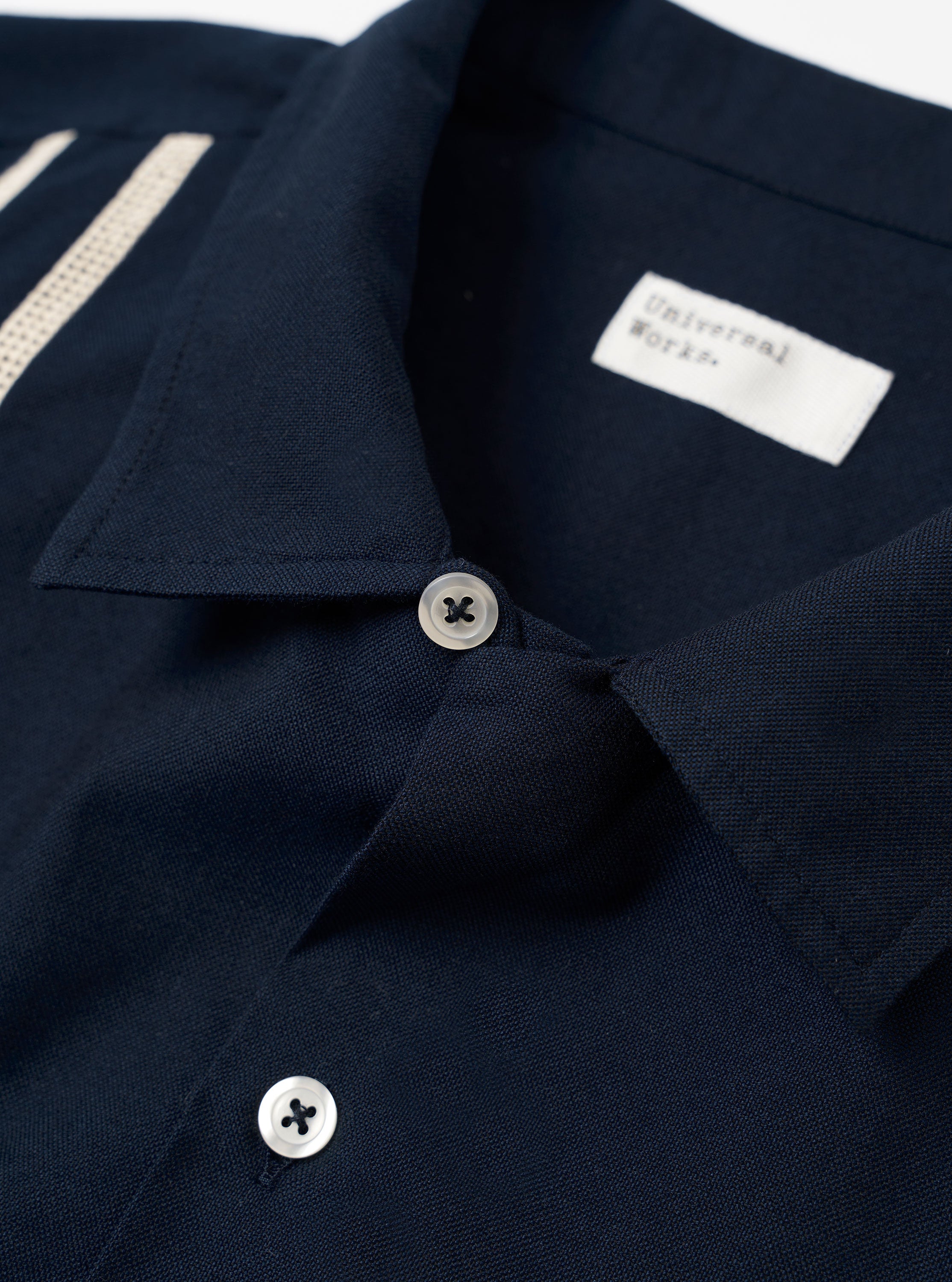 Men's Navy Classic Oxford Tropicana Shirt – Universal Works