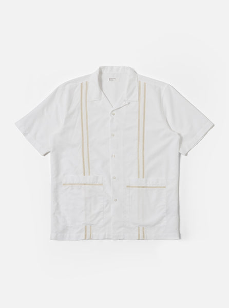 新品 ato 22SS Random Tuck Shirt White Men's White Classic Oxford Tropicana Shirt – Universal Works