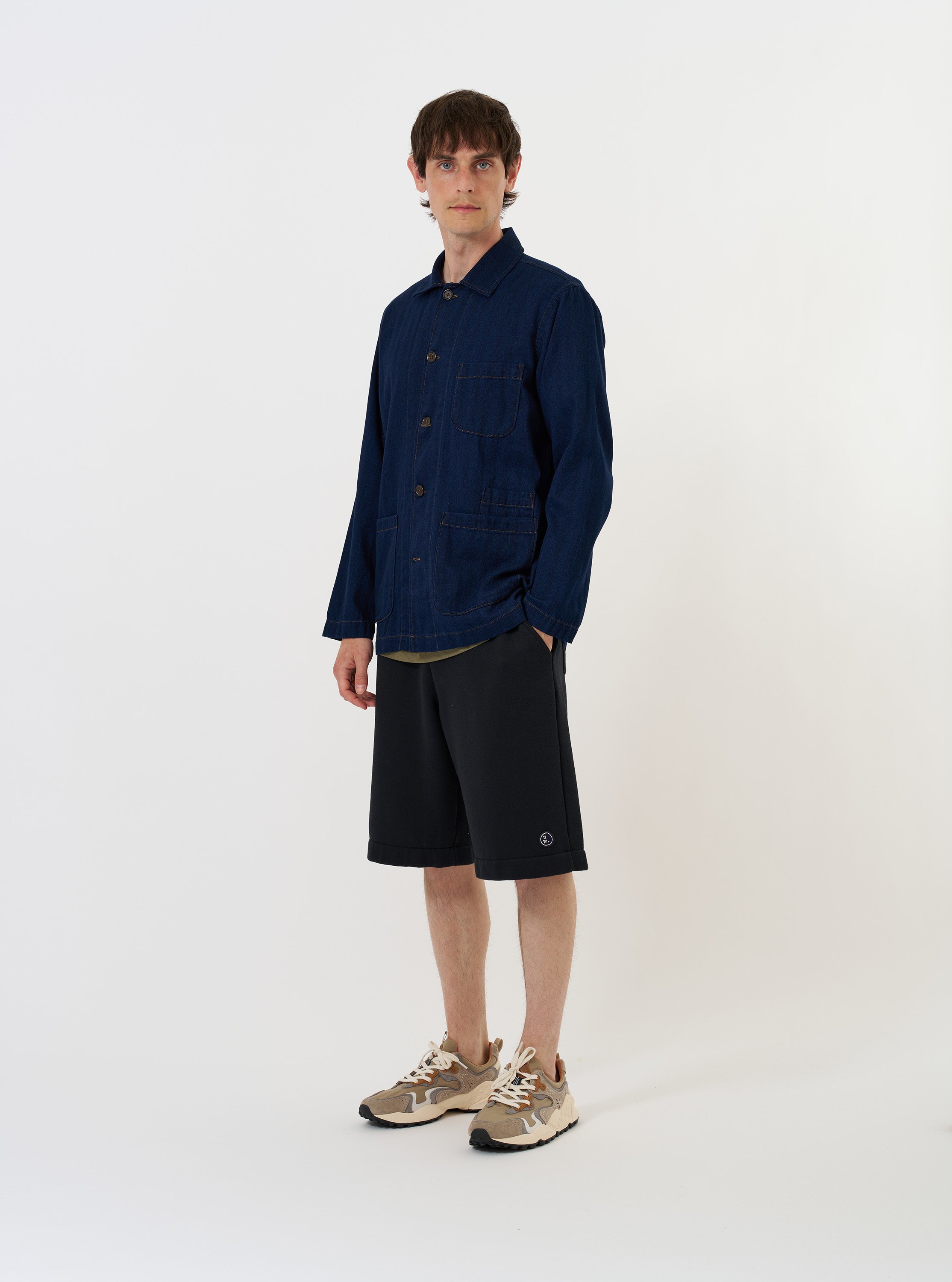 Men's Indigo Recycled Herringbone Bakers Overshirt – Universal Works