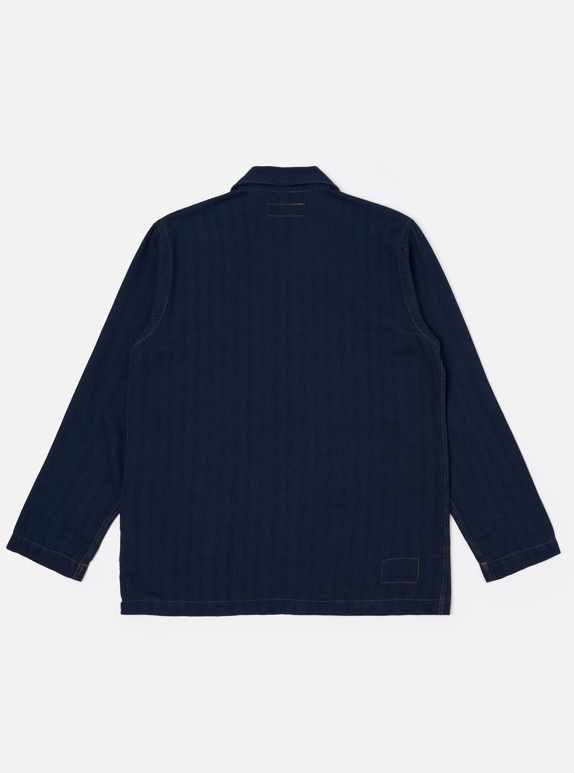 Indigo Recycled Herringbone Bakers Overshirt