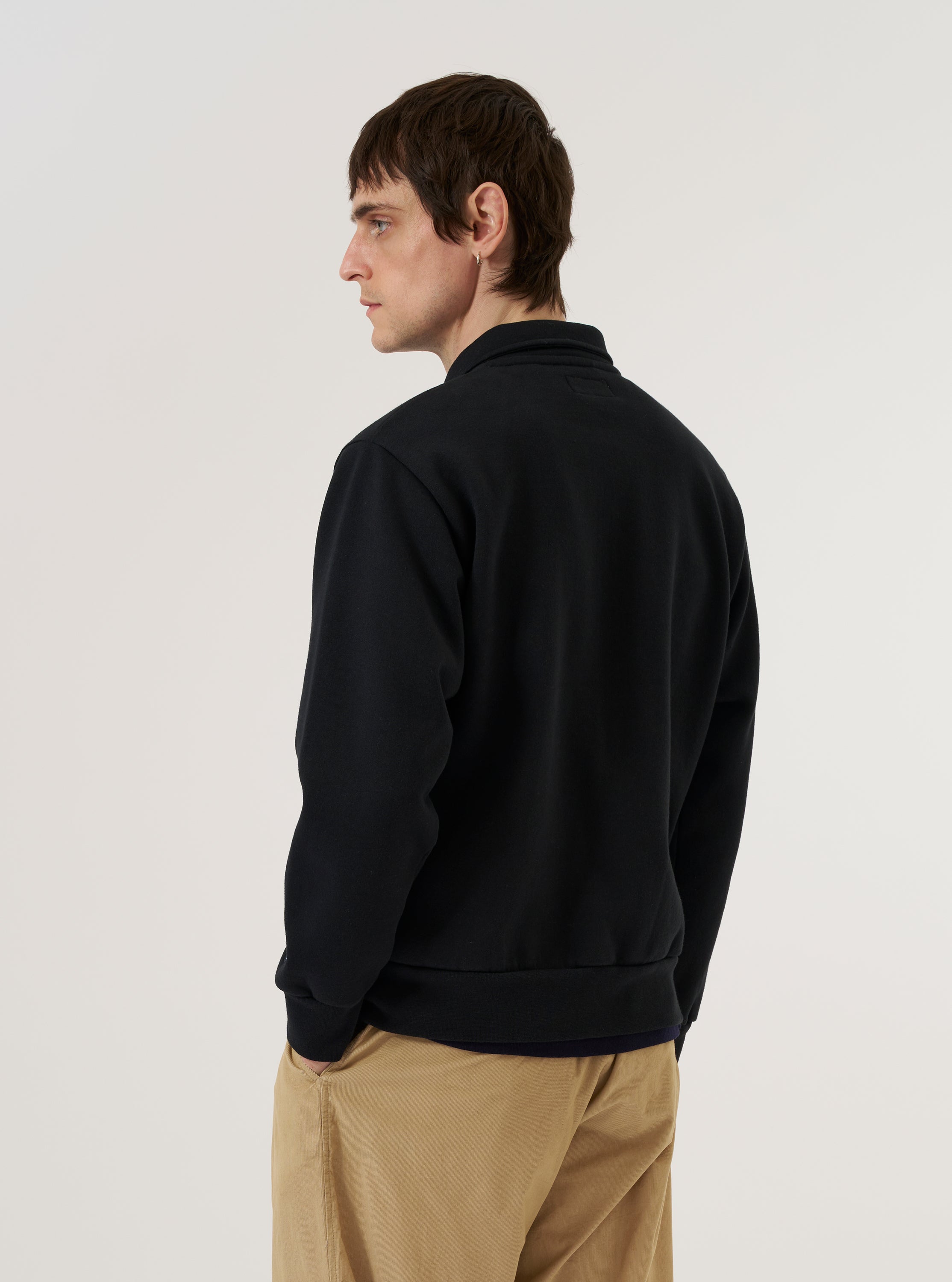Men's Black Recycled Cotton Blend Jersey Tyler Jacket – Universal
