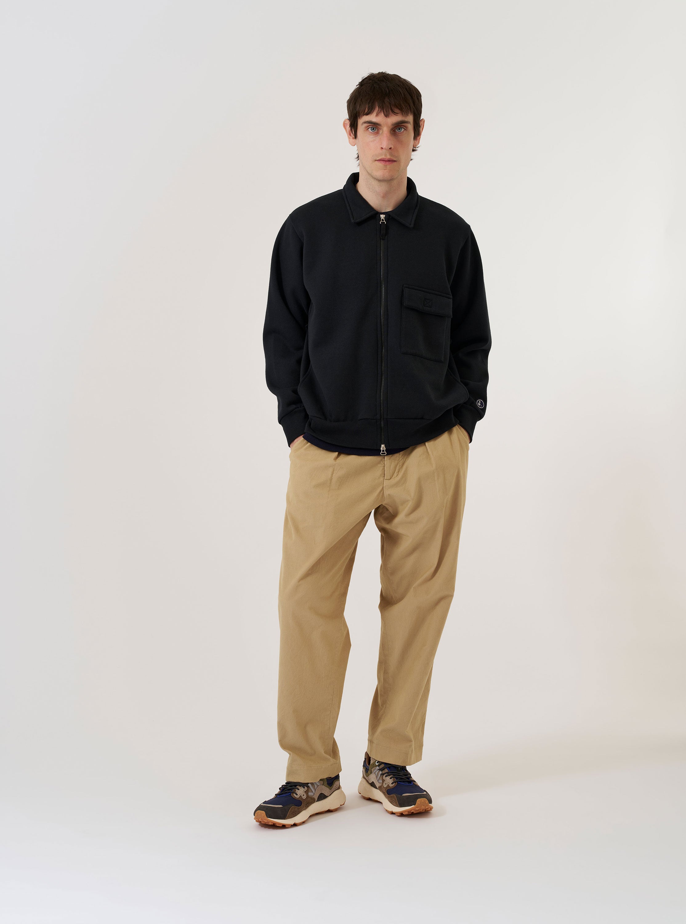 Men's Black Recycled Cotton Blend Jersey Tyler Jacket – Universal