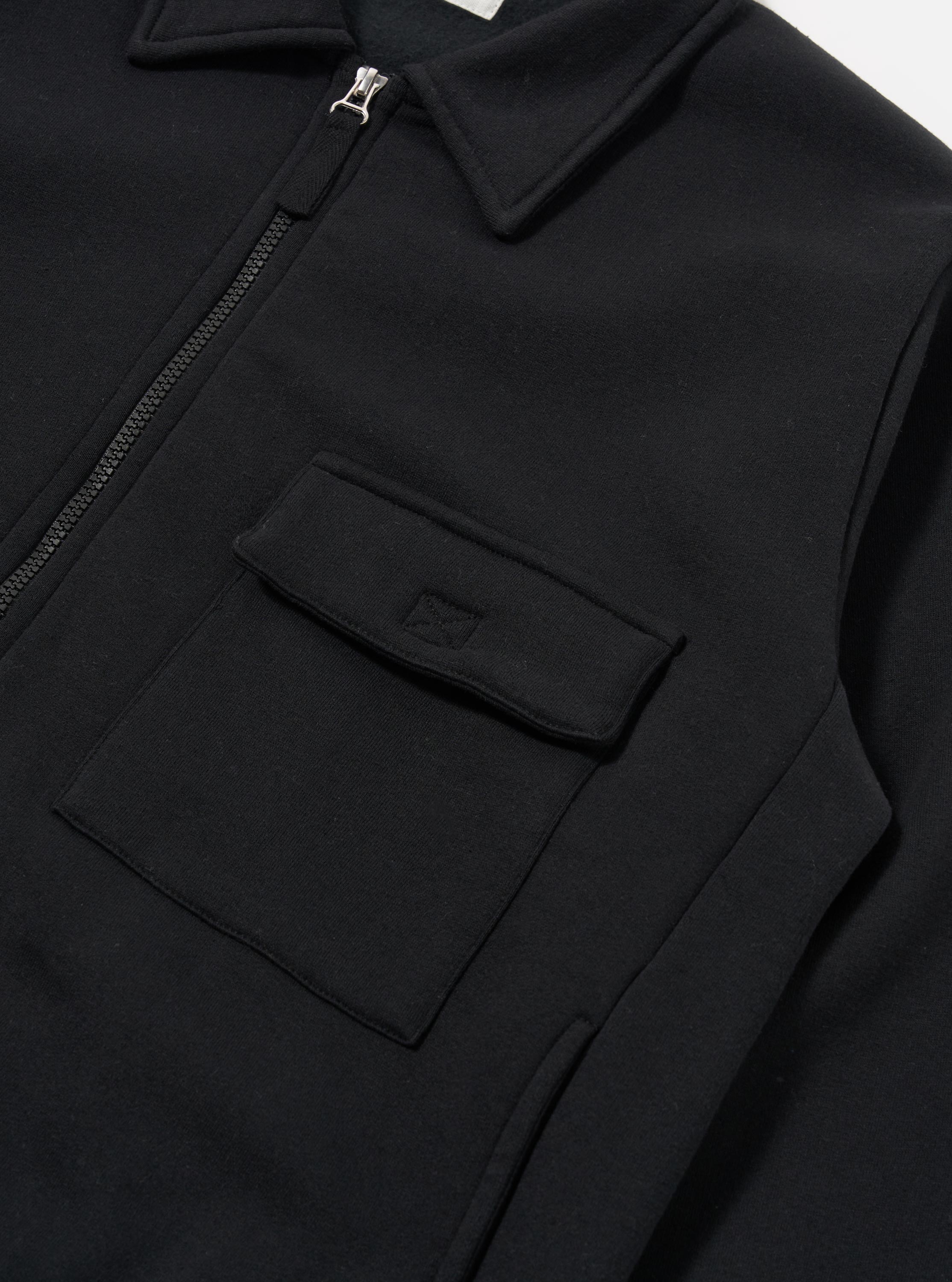 Men's Black Recycled Cotton Blend Jersey Tyler Jacket – Universal