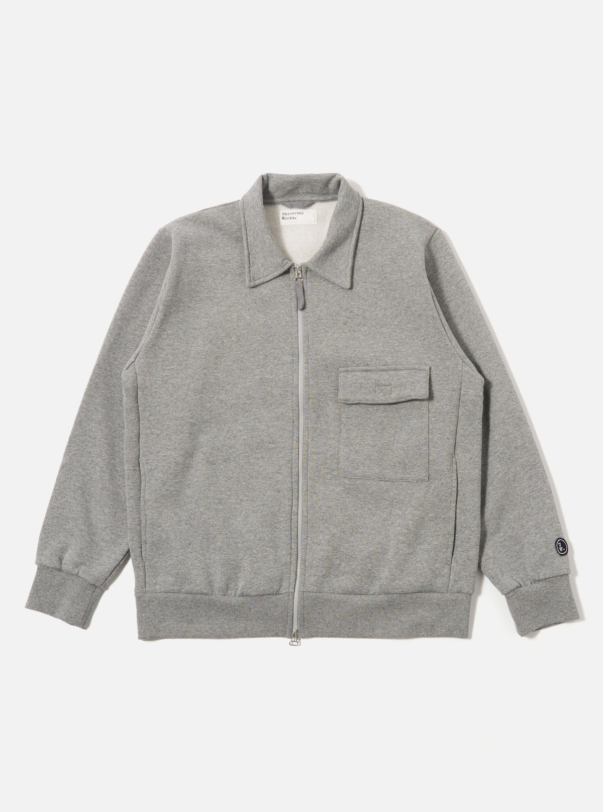 Grey Marl Recycled Cotton Blend Jersey Tyler Jacket
