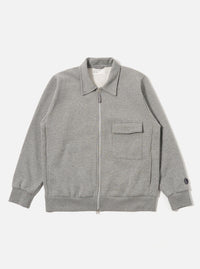Grey Marl Recycled Cotton Blend Jersey Tyler Jacket
