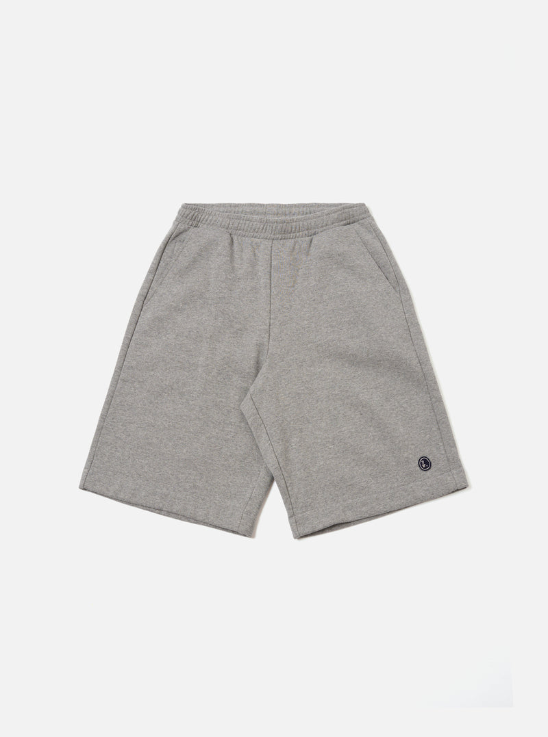 Grey Marl Recycled Cotton Blend Jersey Vacation Short