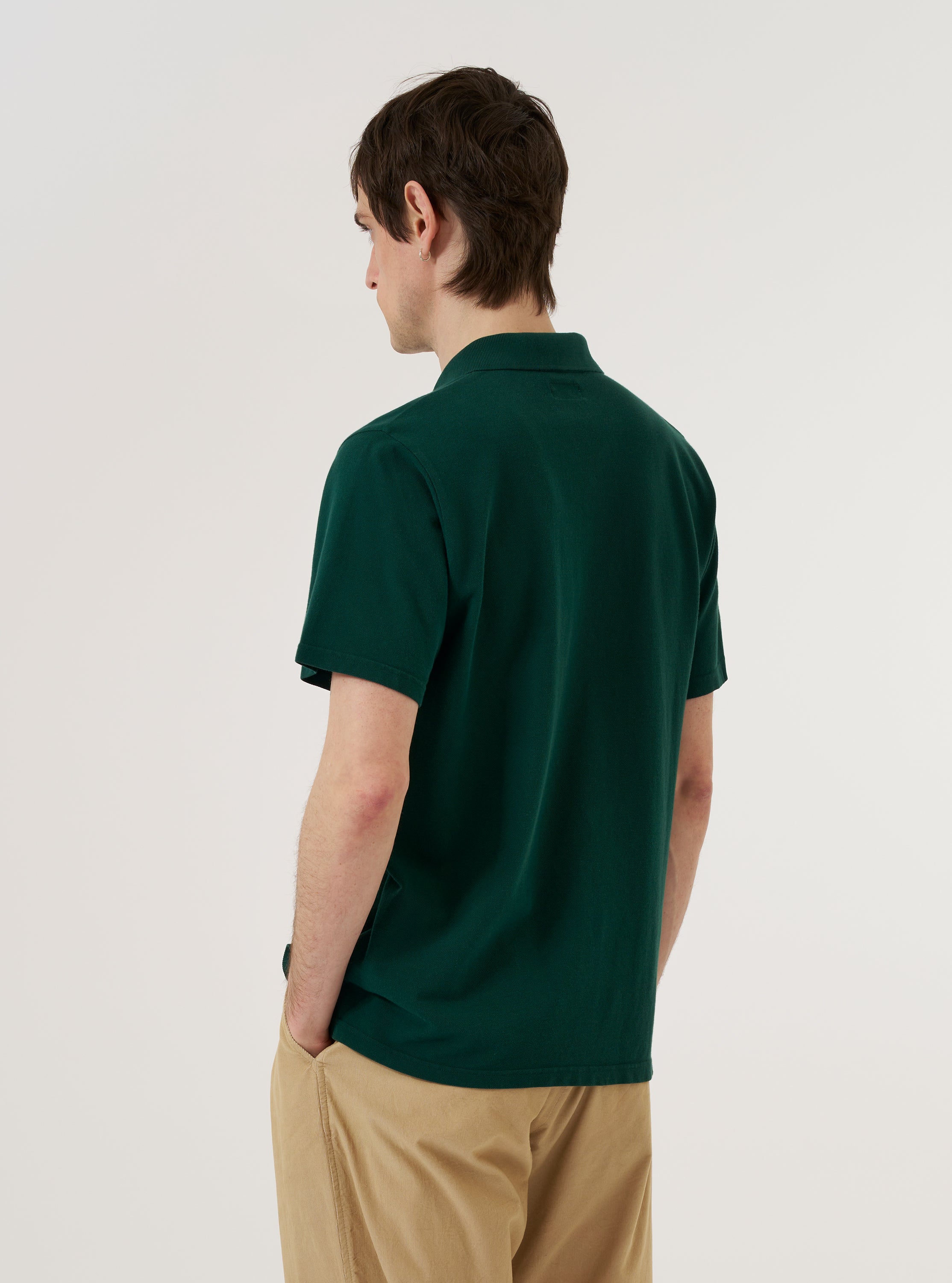 Men's Green Piquet Vacation Polo – Universal Works