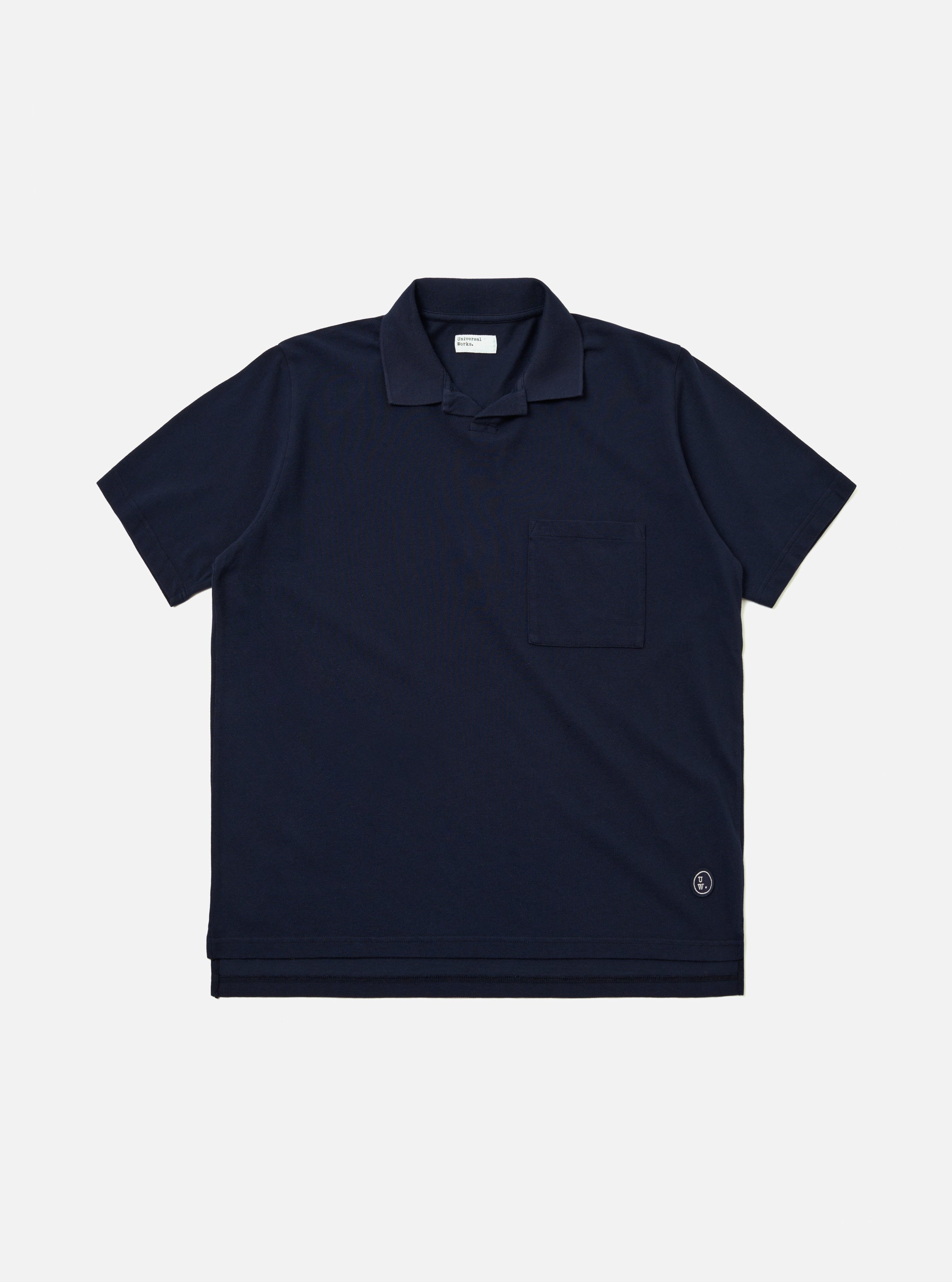 Men's Black Piquet Vacation Polo – Universal Works