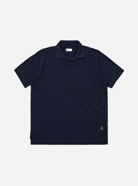 Men's Bright Navy Piquet Vacation Polo – Universal Works