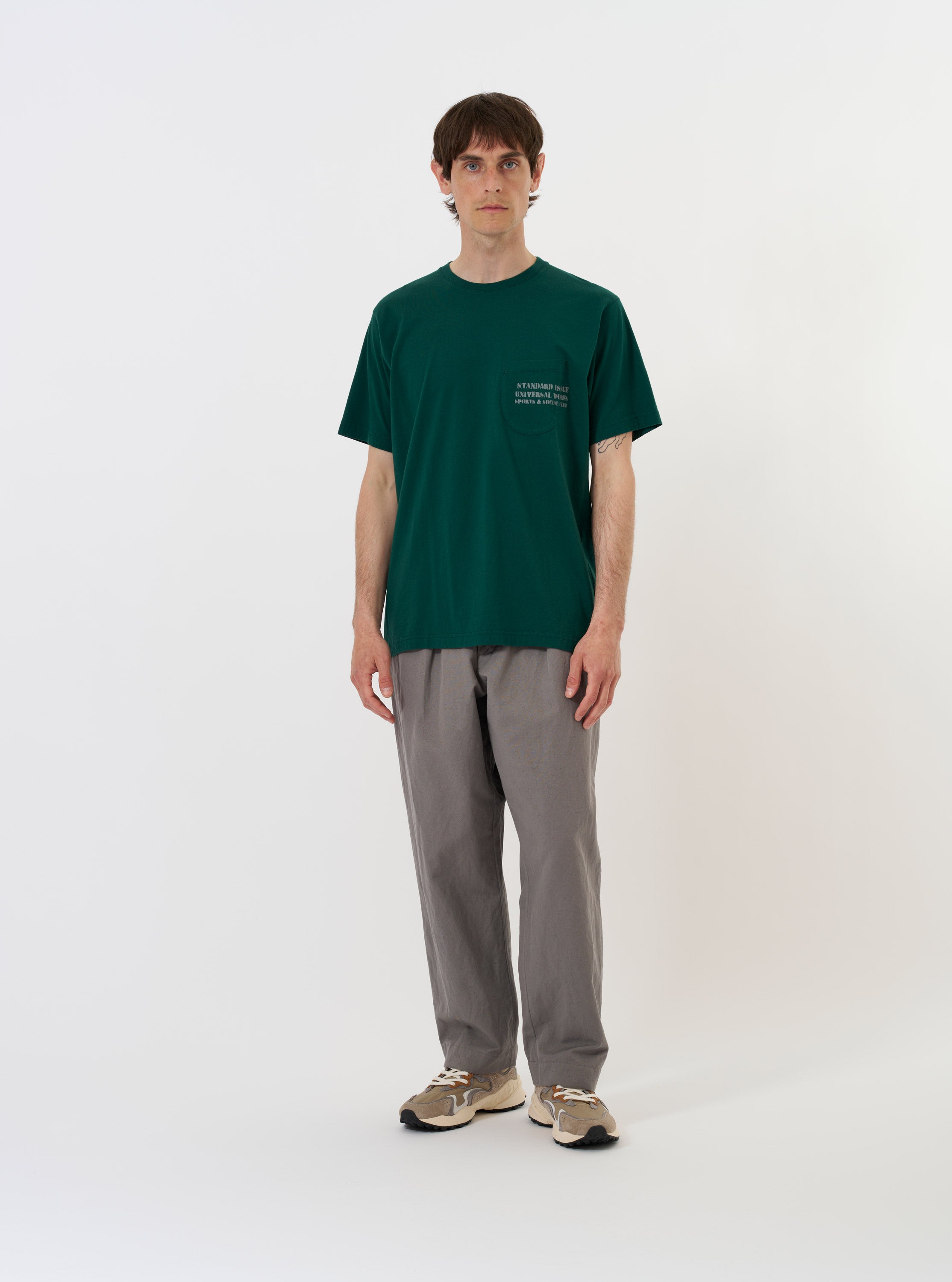 Men's Green Jersey Print Pocket Tee – Universal Works