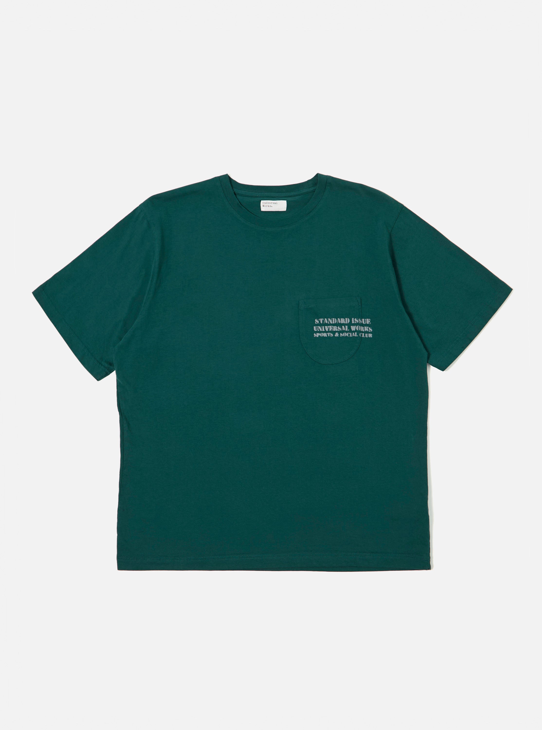 Men's Green Jersey Print Pocket Tee – Universal Works