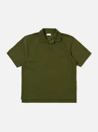 Olive Rugby Jersey Oversized Vacation Polo