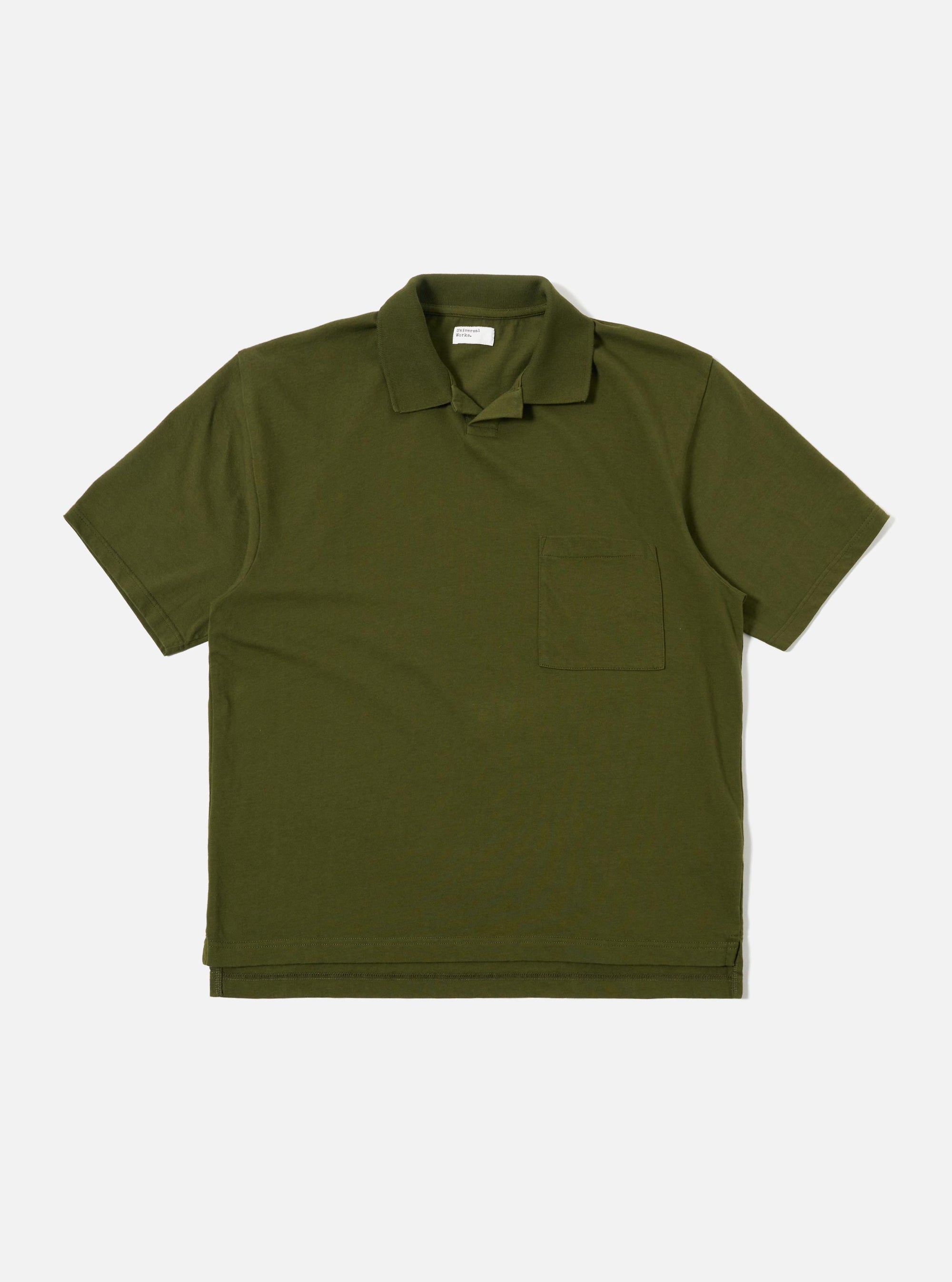 Olive Rugby Jersey Oversized Vacation Polo
