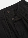Black Merida Seersucker Pleated Track Pant