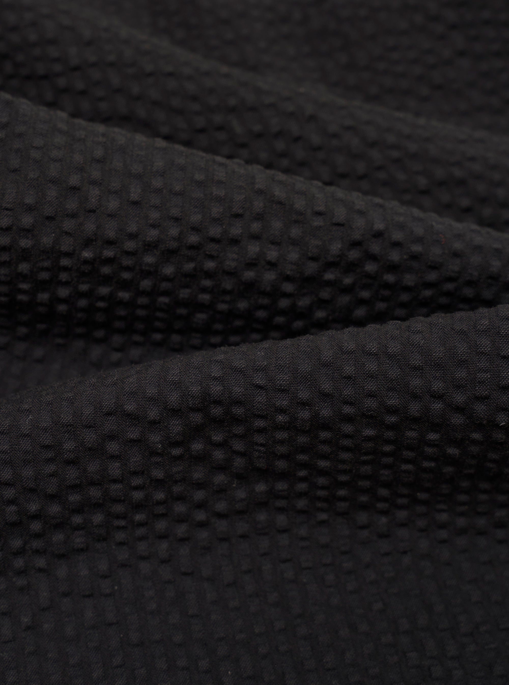 Black Merida Seersucker Pleated Track Pant