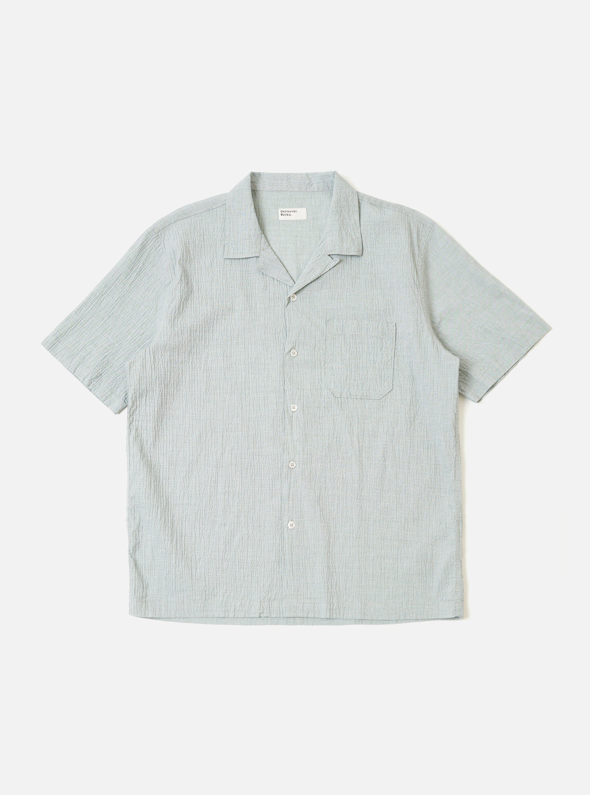 Green Seersucker Road Shirt