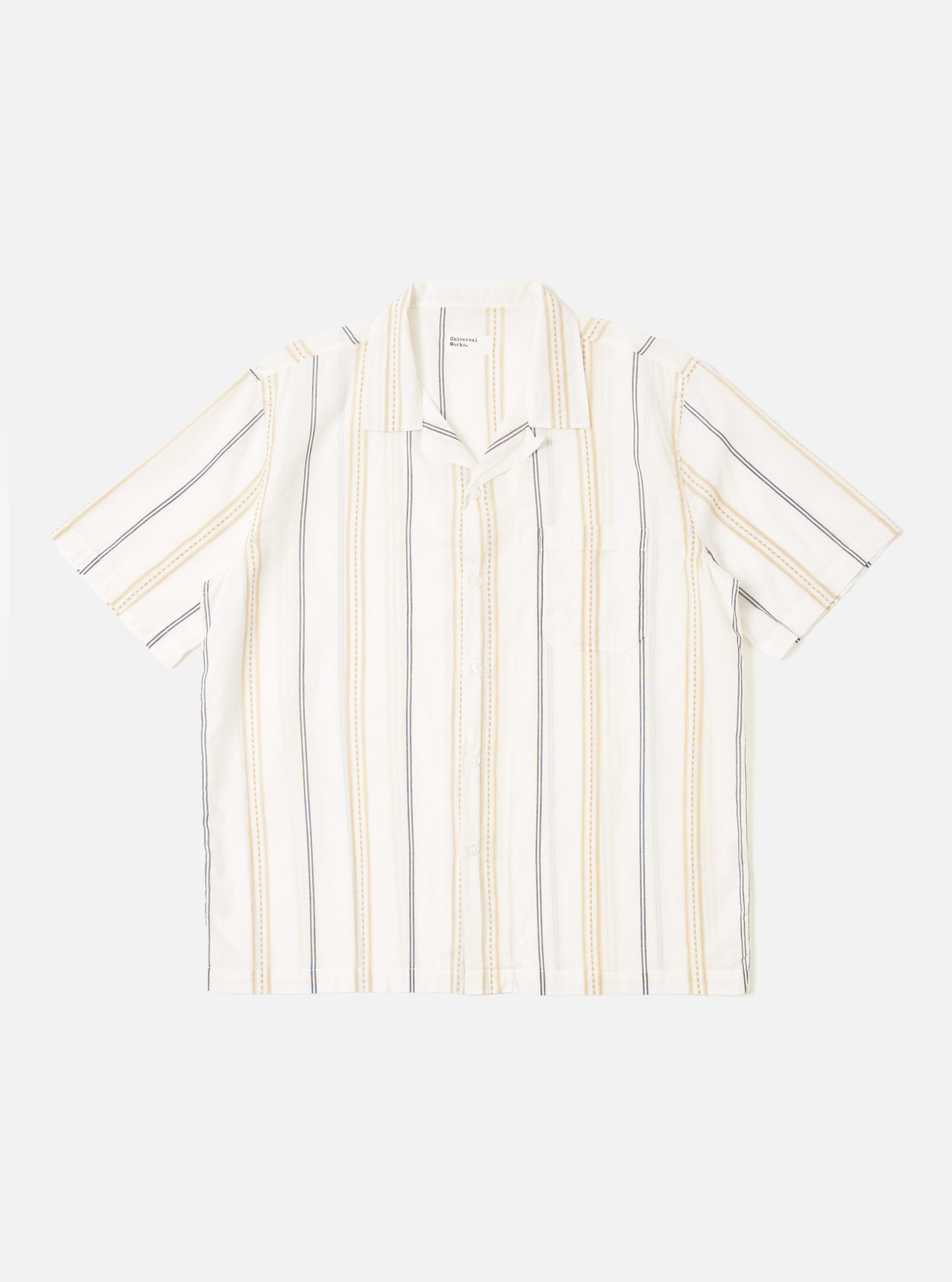Men's Ecru/Navy/Sand Stripe Hendrix Stripe Road Shirt – Universal Men's Ecru/Navy/Sand Stripe Hendrix Stripe Road Shirt – Universal