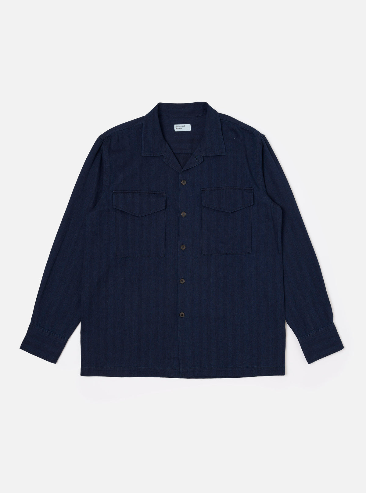 Men's Indigo Recycled Herringbone Attendant Shirt – Universal Works