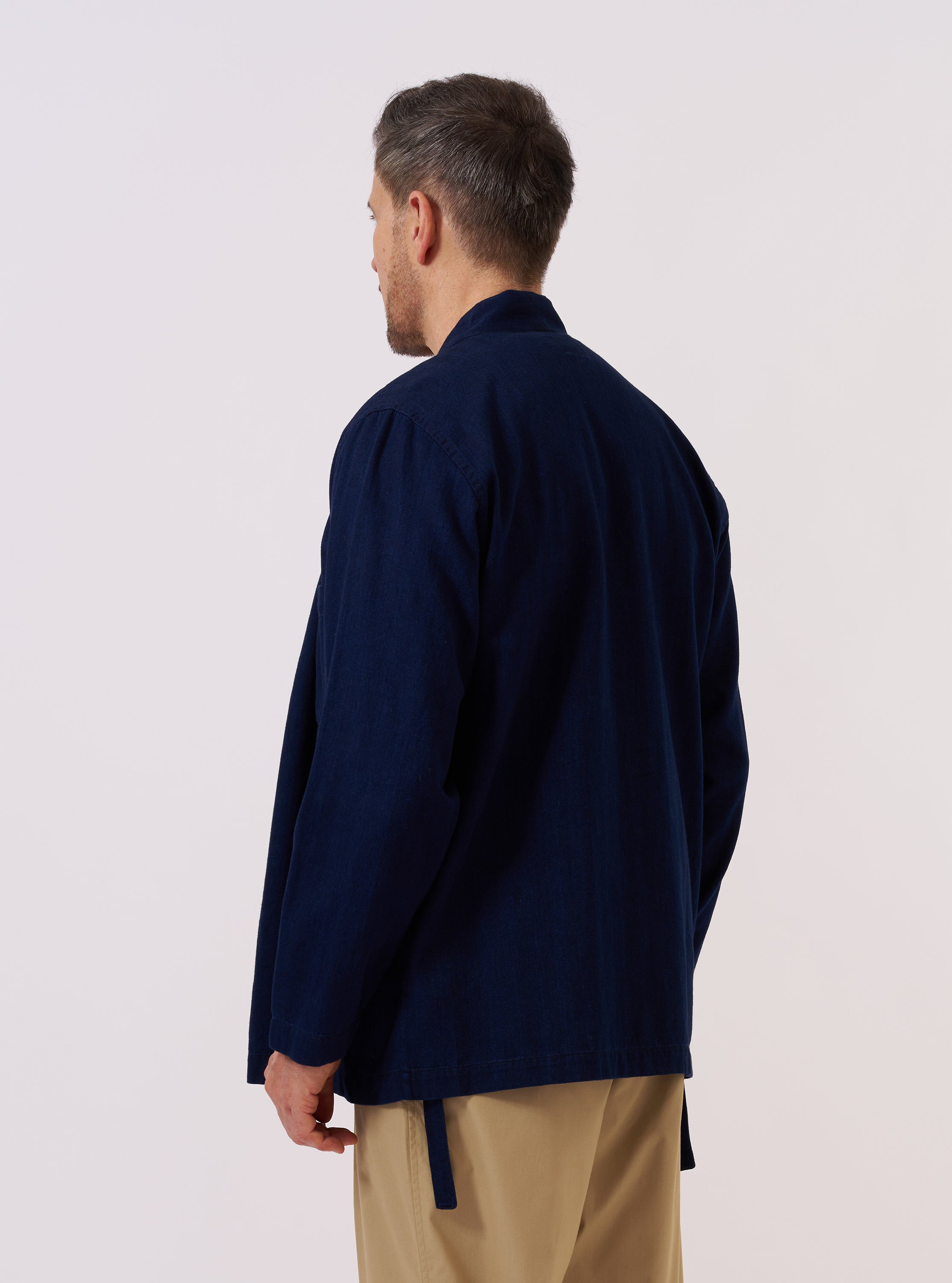 Men's Indigo Recycled Herringbone Kyoto Work Jacket – Universal Works