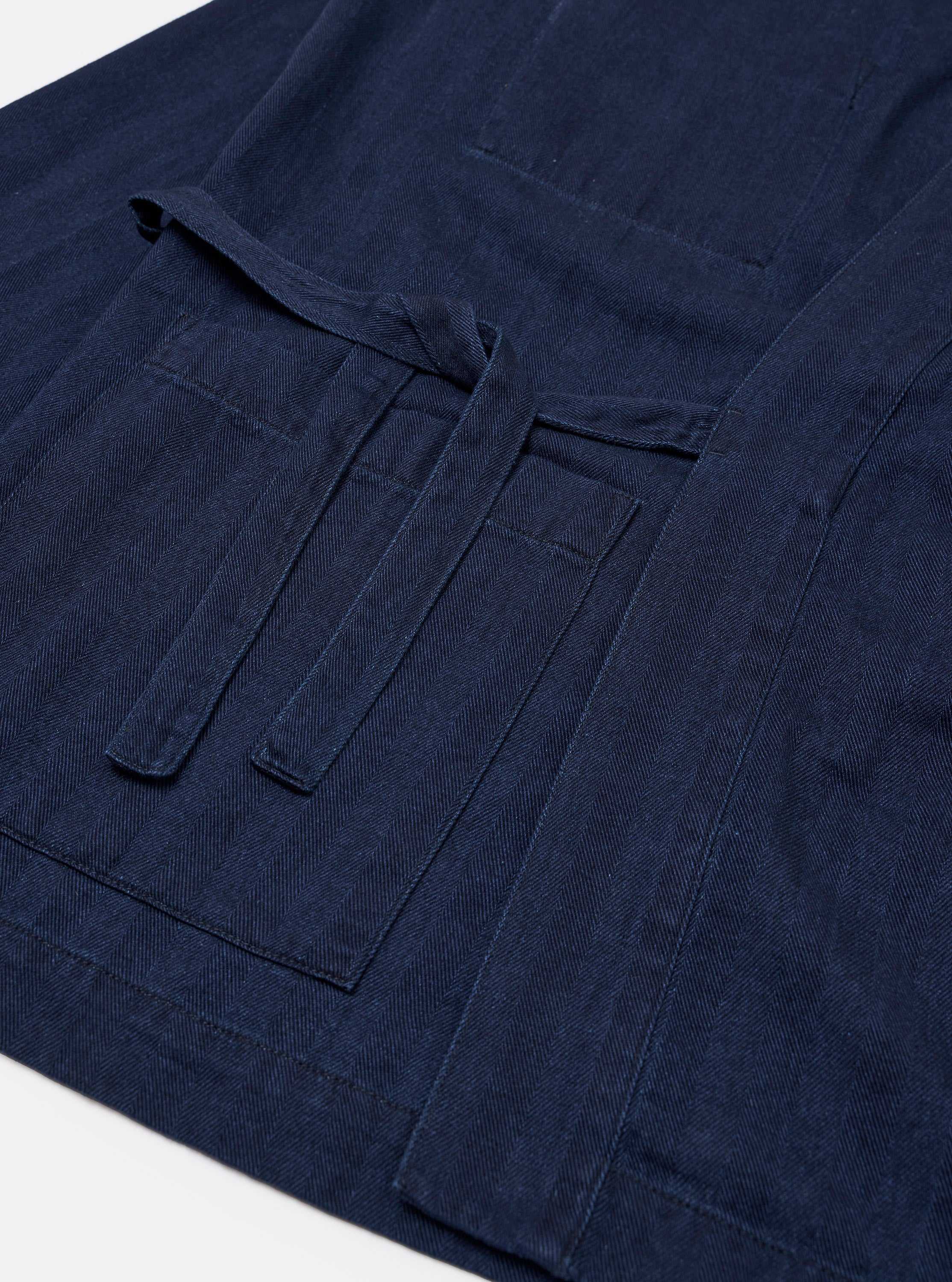 Men's Indigo Recycled Herringbone Kyoto Work Jacket – Universal Works Men's Indigo Recycled Herringbone Kyoto Work Jacket – Universal Works