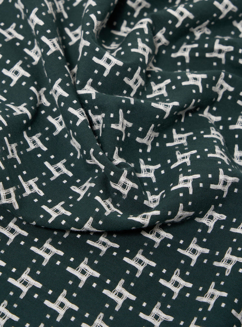 Green/White Rhodes 8 Cotton Road Shirt