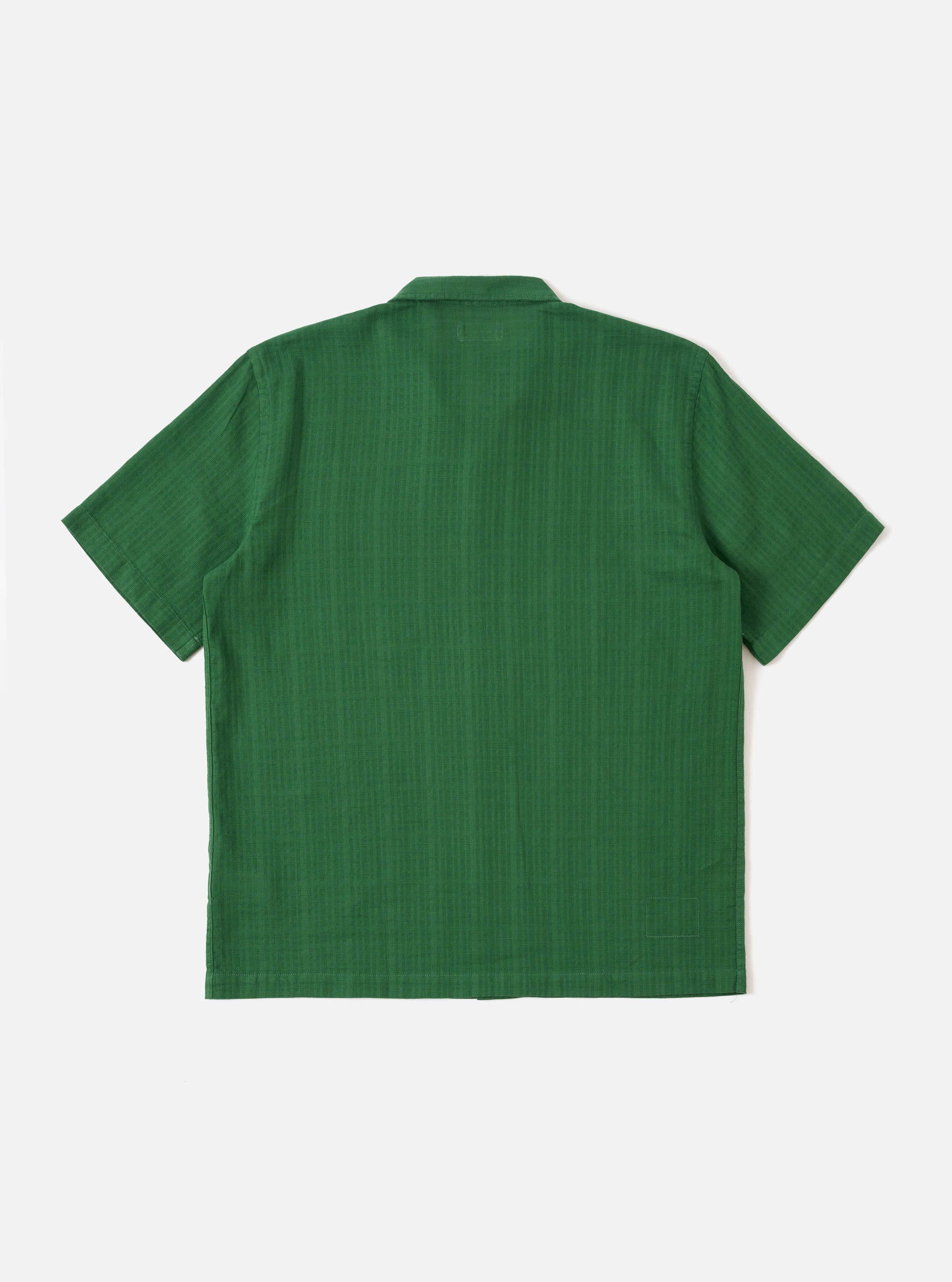 Men's Green Letts Cotton Road Camp Collar Shirt – Universal Works