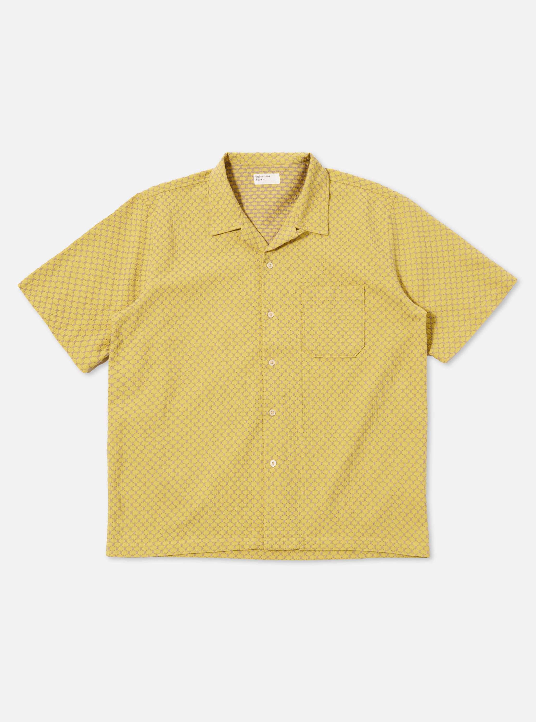 Men's Yellow Mykonos Cotton Road Shirt – Universal Works