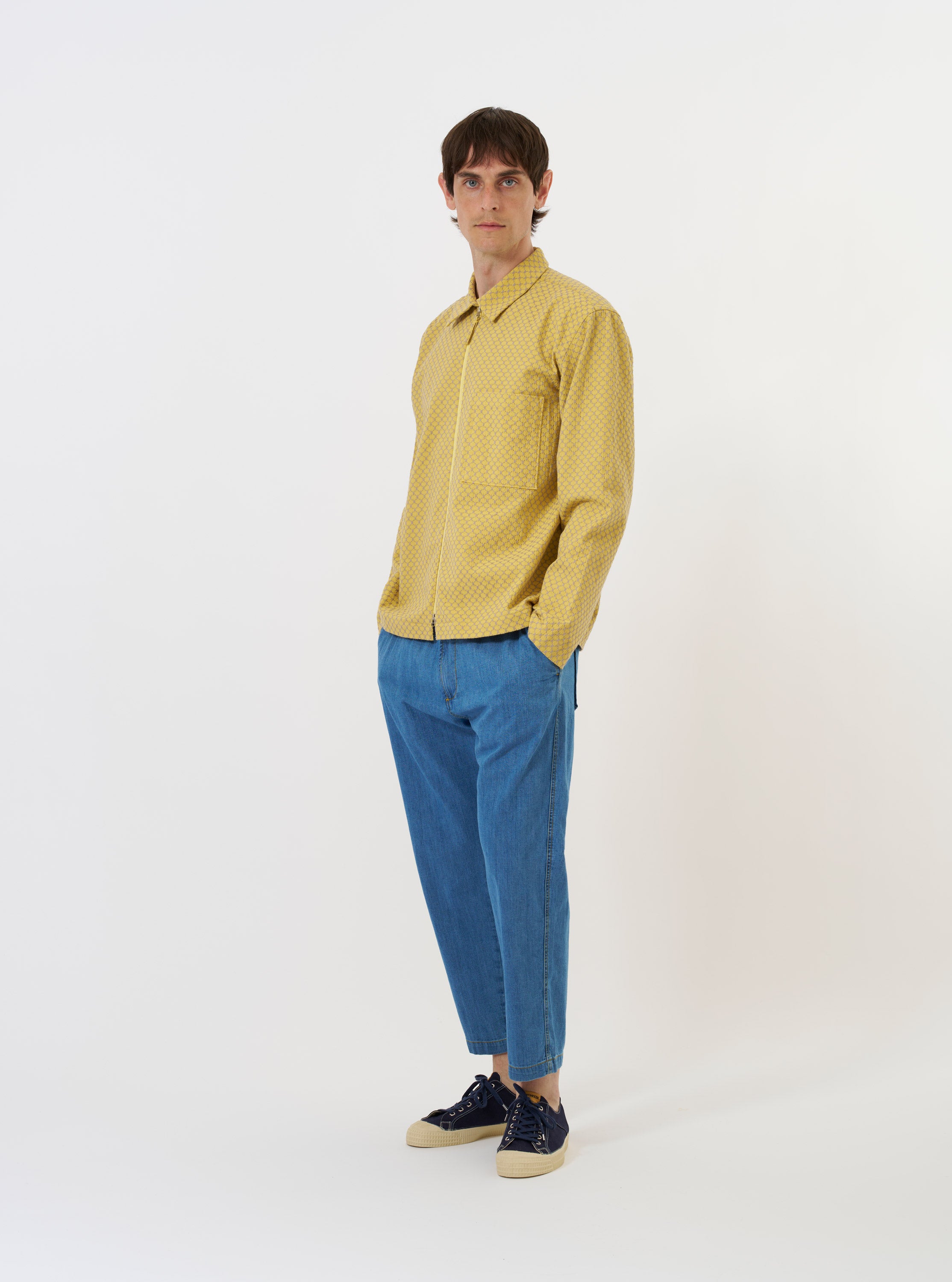 little suzie TIGHT HEM BUTTON TUBE イエロー little suzie TIGHT HEM BUTTON TUBE イエロー little suzie TIGHT HEM