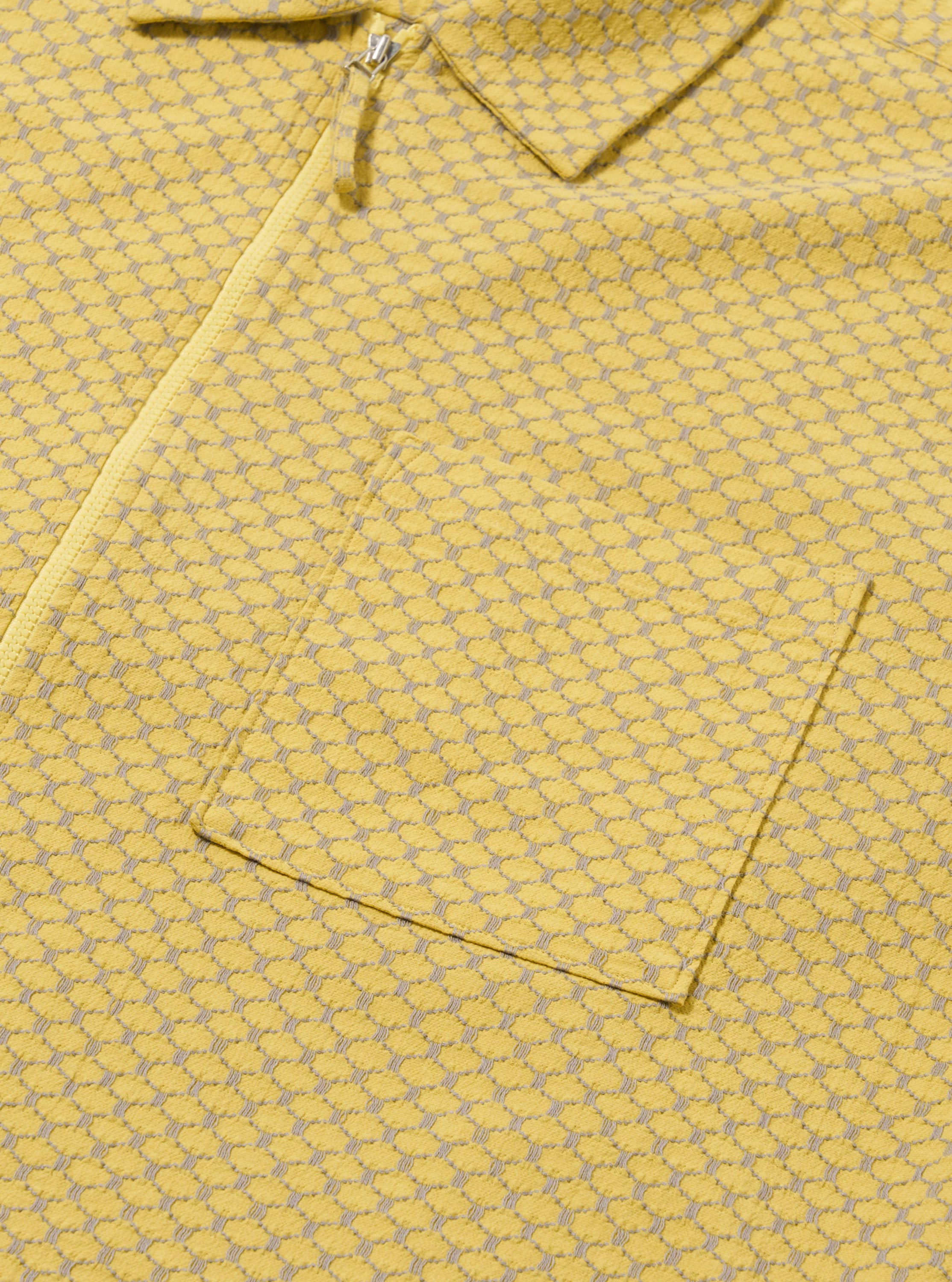 Men's Yellow Mykonos Cotton Zip Shirt – Universal Works