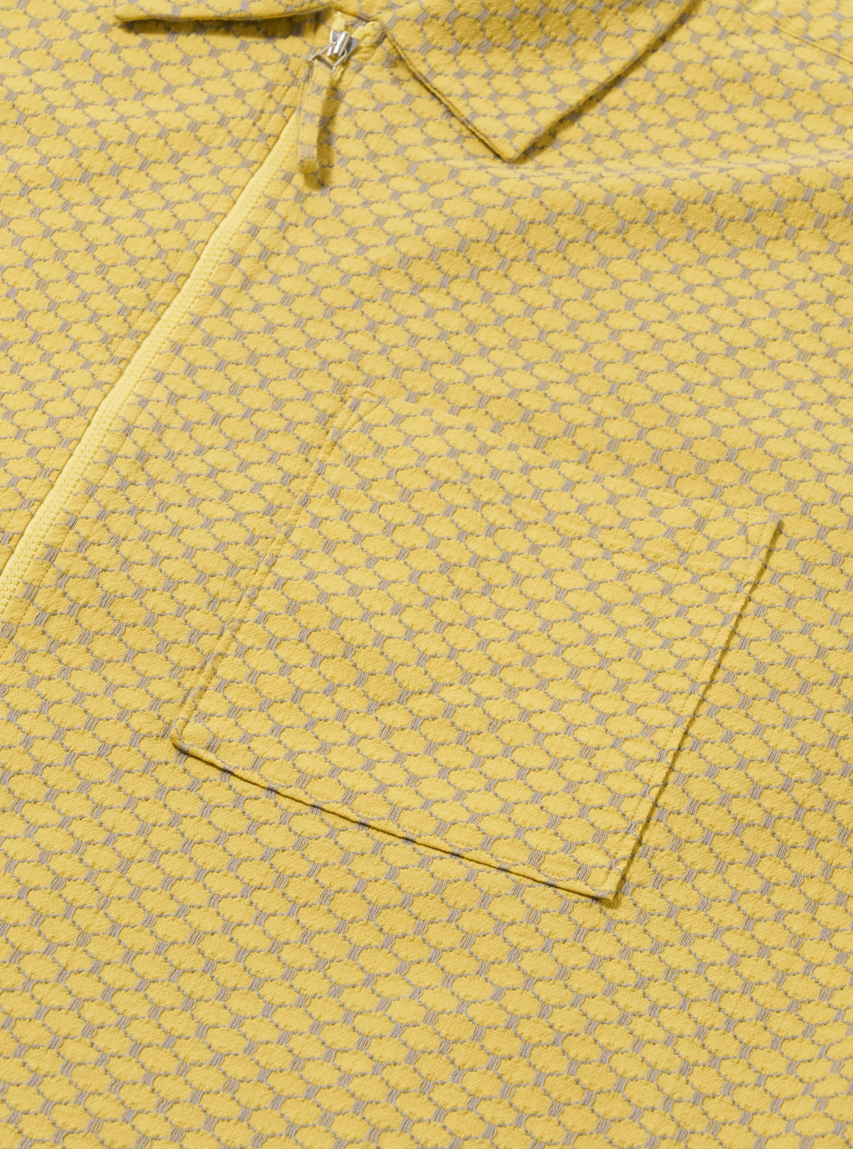 Men's Yellow Mykonos Cotton Zip Shirt – Universal Works