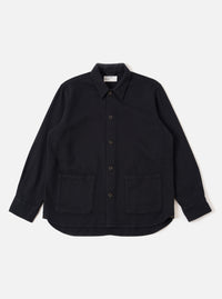Black Kendal Cotton Travail Overshirt