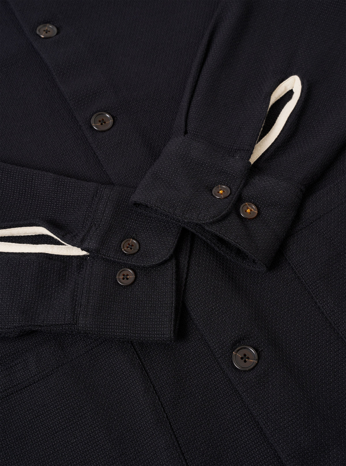 Black Kendal Cotton Travail Overshirt
