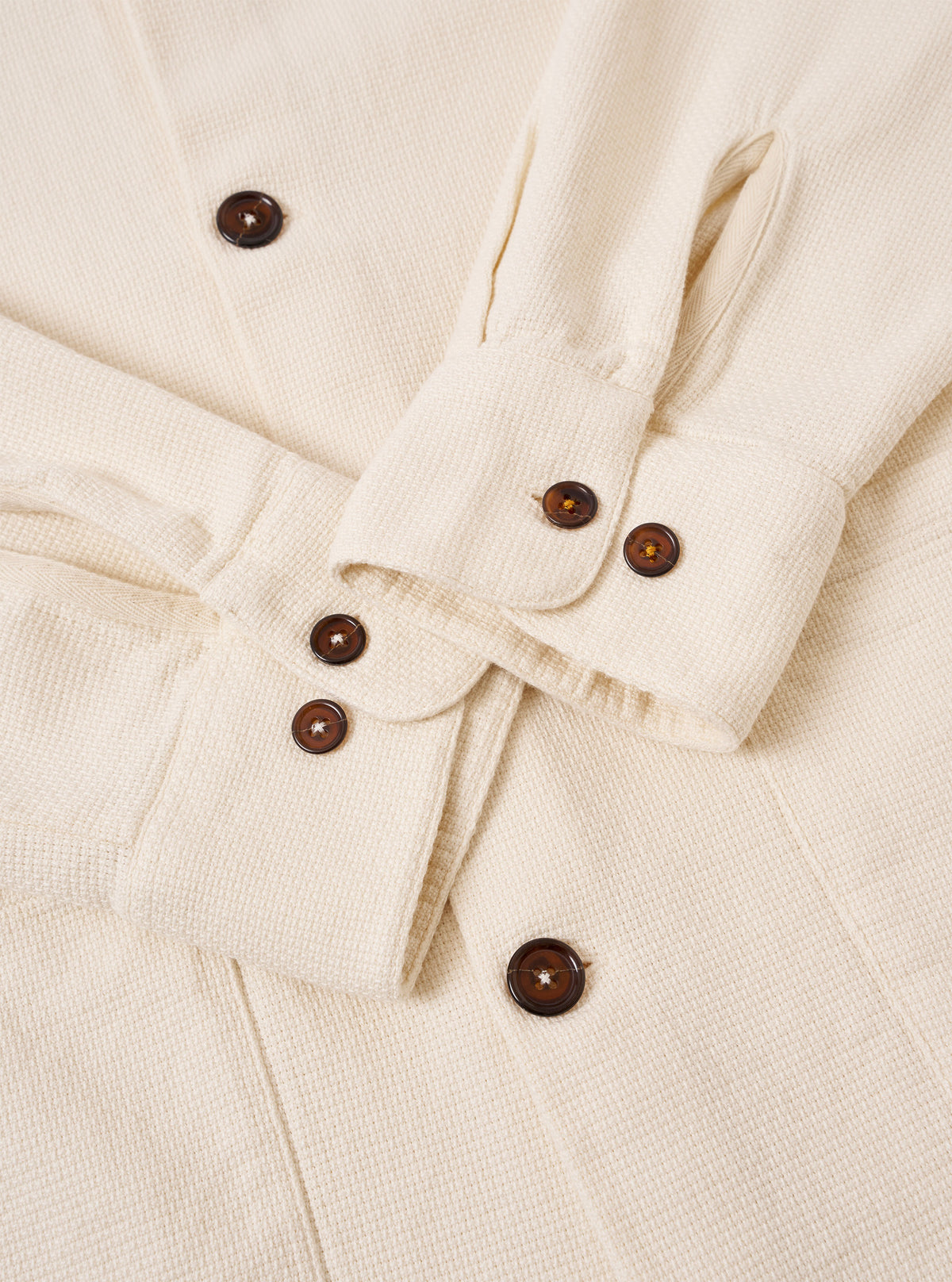 Ecru Kendal Cotton Travail Overshirt