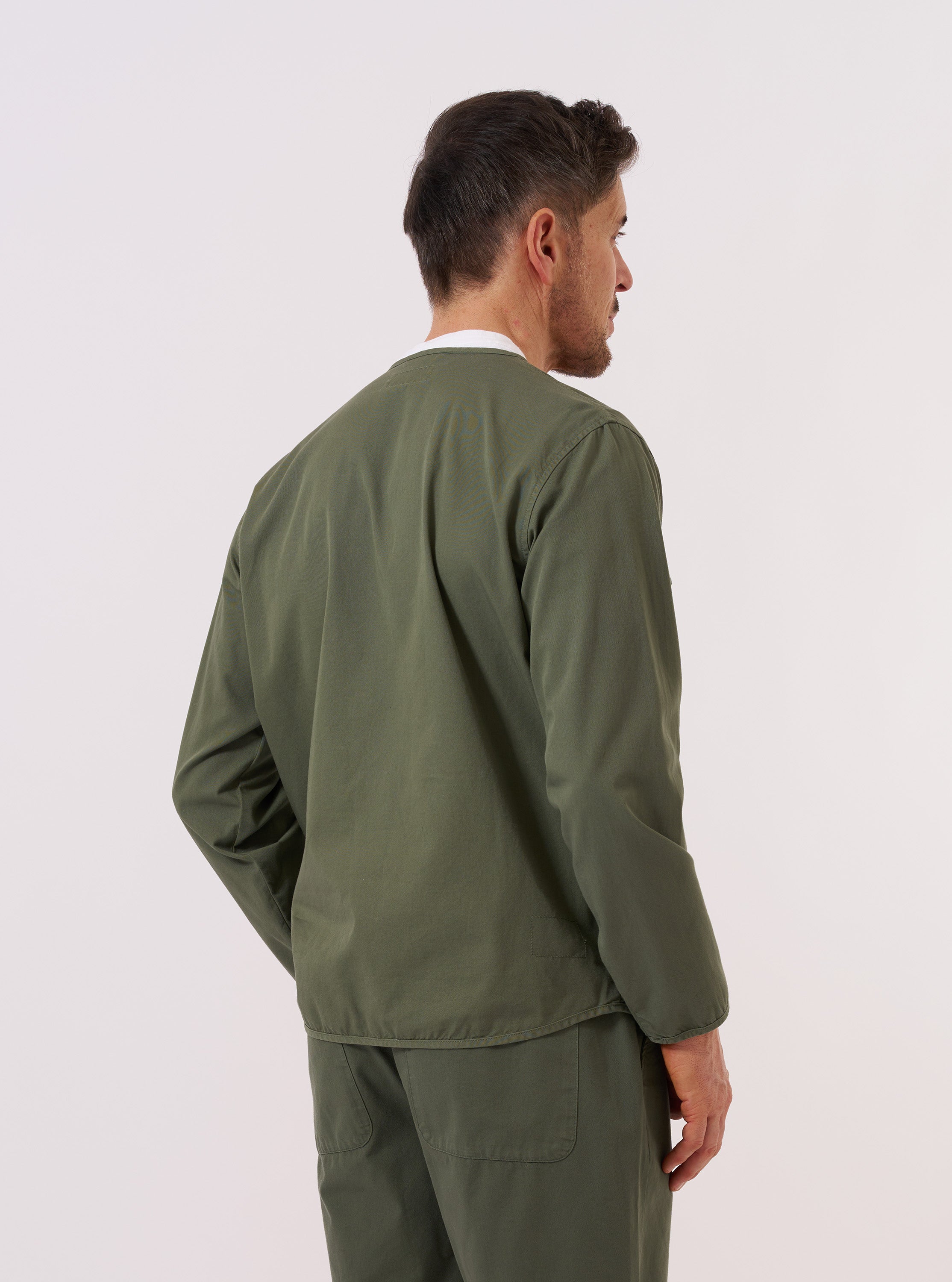 ミリタリージャケット オリーブグリーン スカルデザイン ギミック Men's Olive Kelly Cotton Glider Jacket – Universal Works