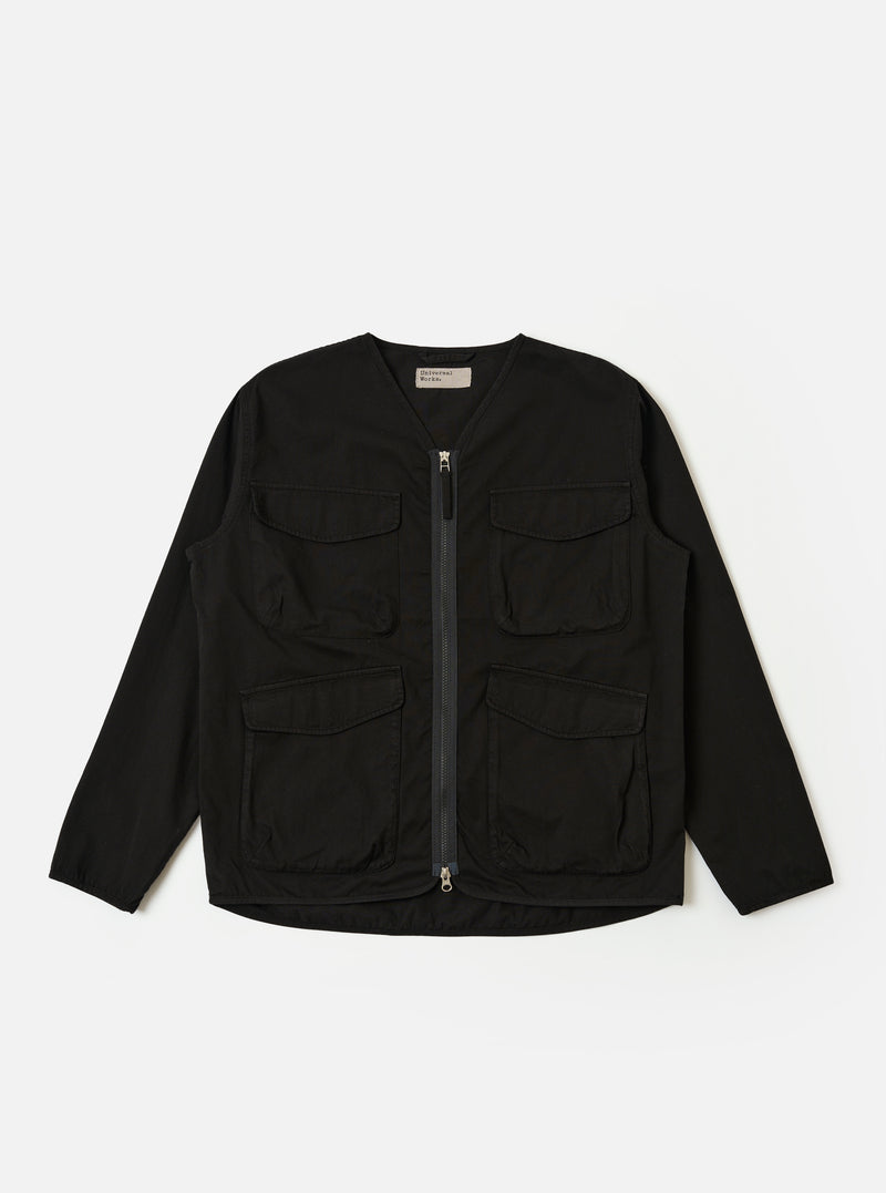 Black Kelly Cotton Glider Jacket