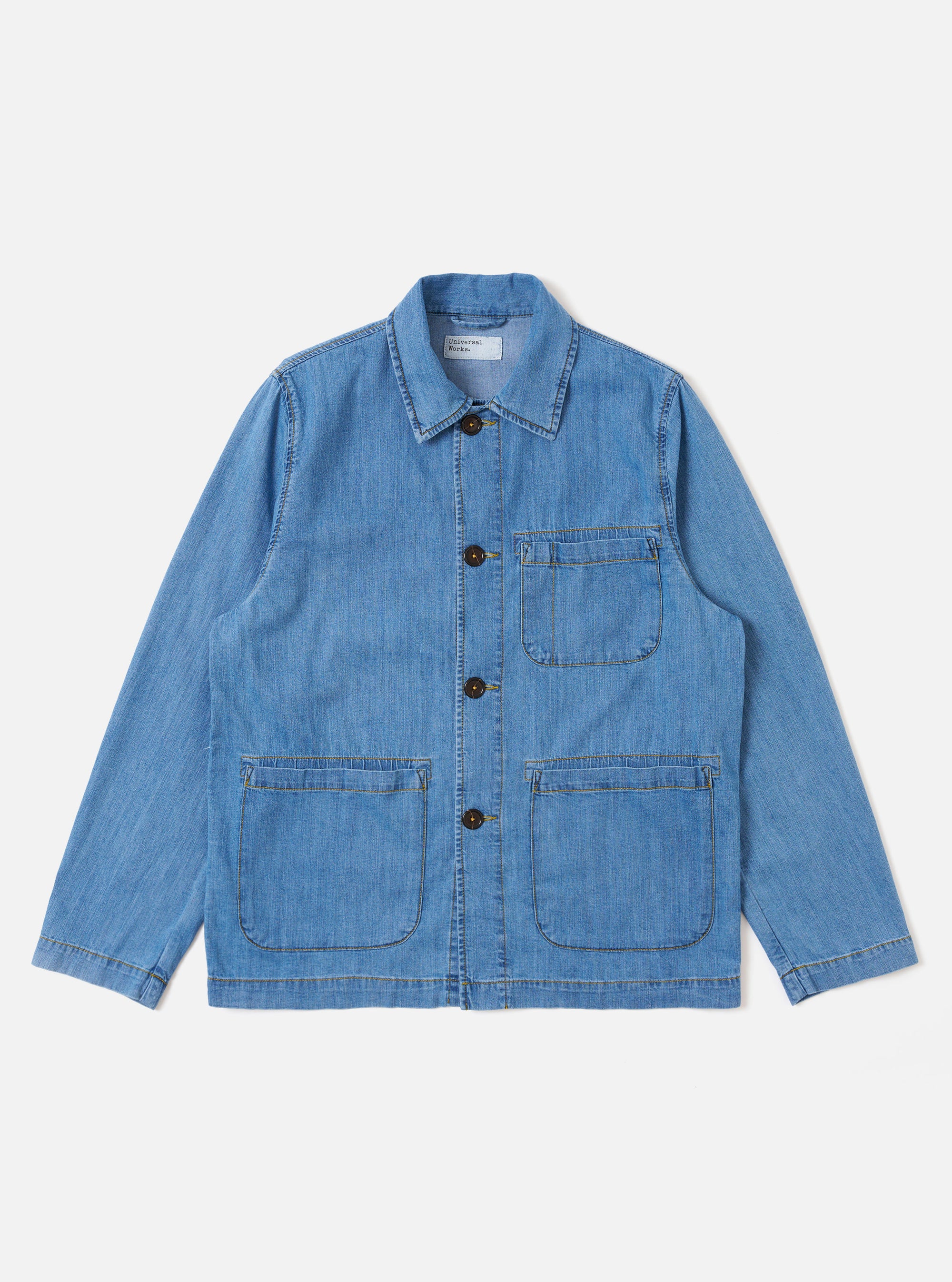 Washed Indigo 8oz Slub Denim Field Jacket