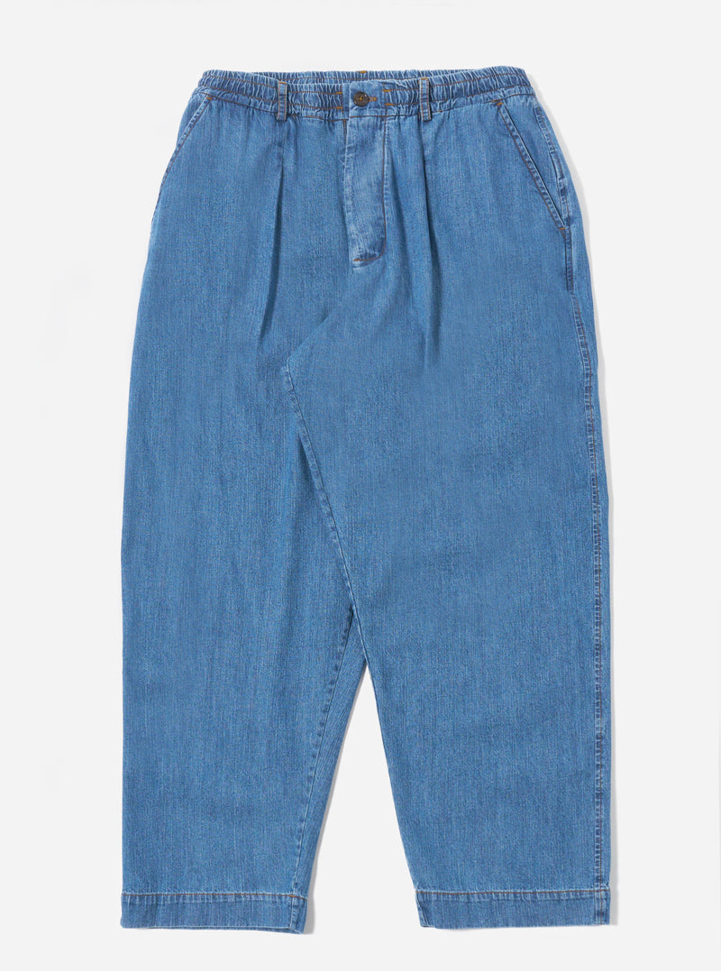 Washed Indigo 8oz Slub Denim Oxford Pant