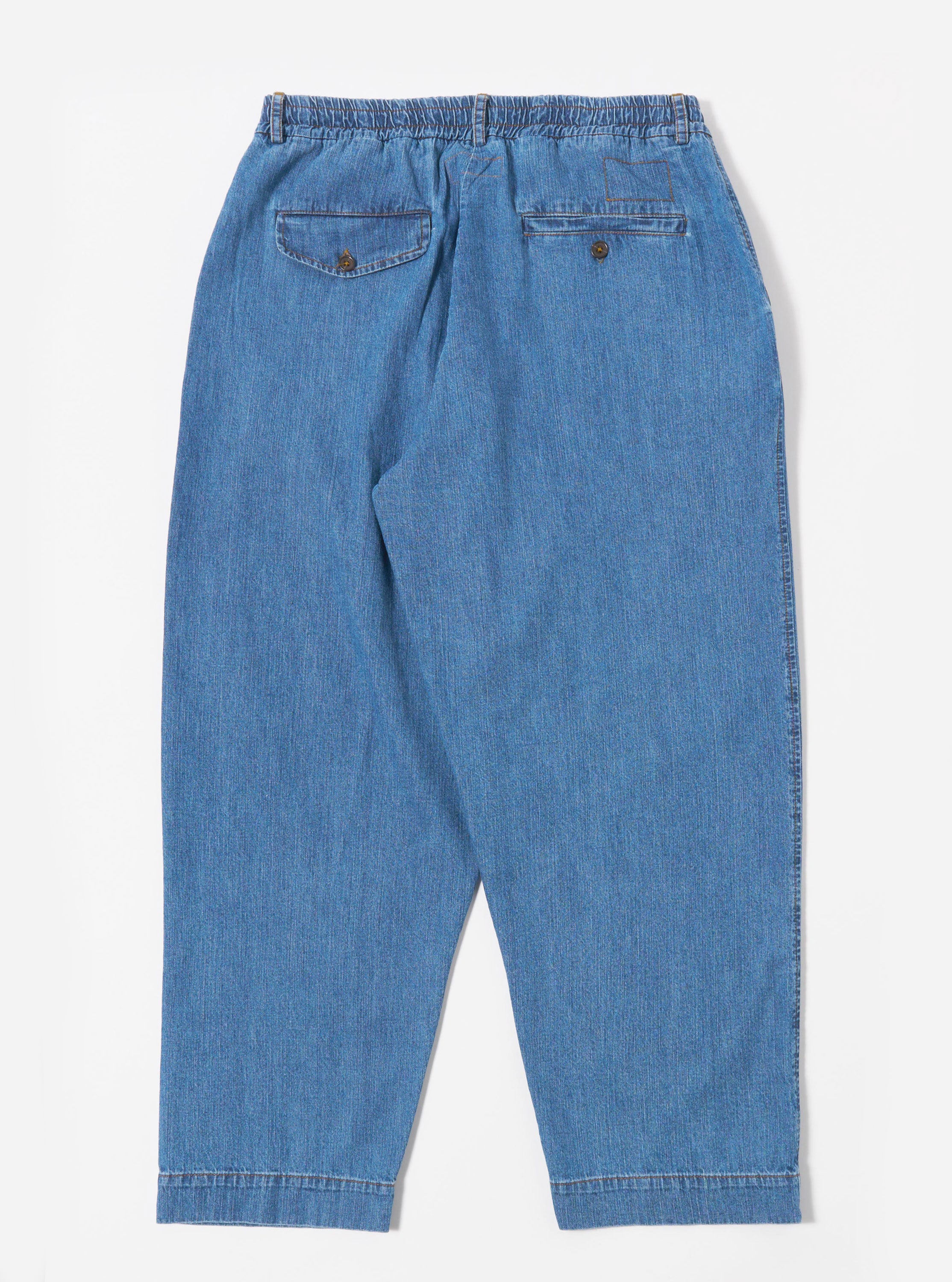 BIO wear Classic Jeans【Washed Indigo】 L Men's Washed Indigo 8oz Slub Denim Oxford Pant – Universal Works