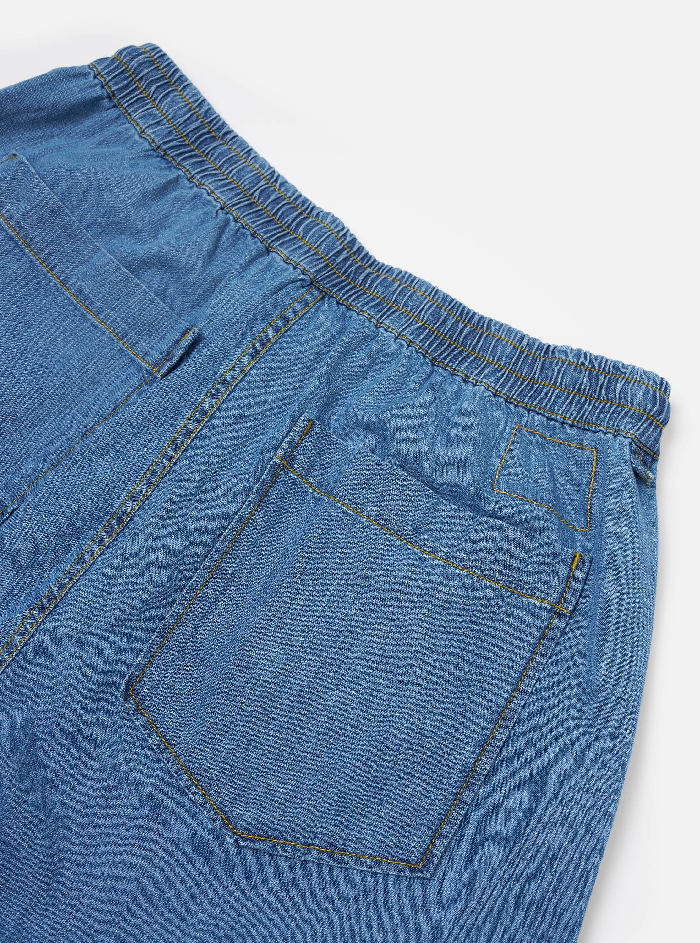 Men's Washed Indigo 8oz Slub Denim Hi Water Trouser – Universal Works