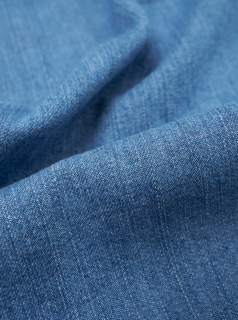 Washed Indigo 8oz Slub Denim Hi Water Trouser