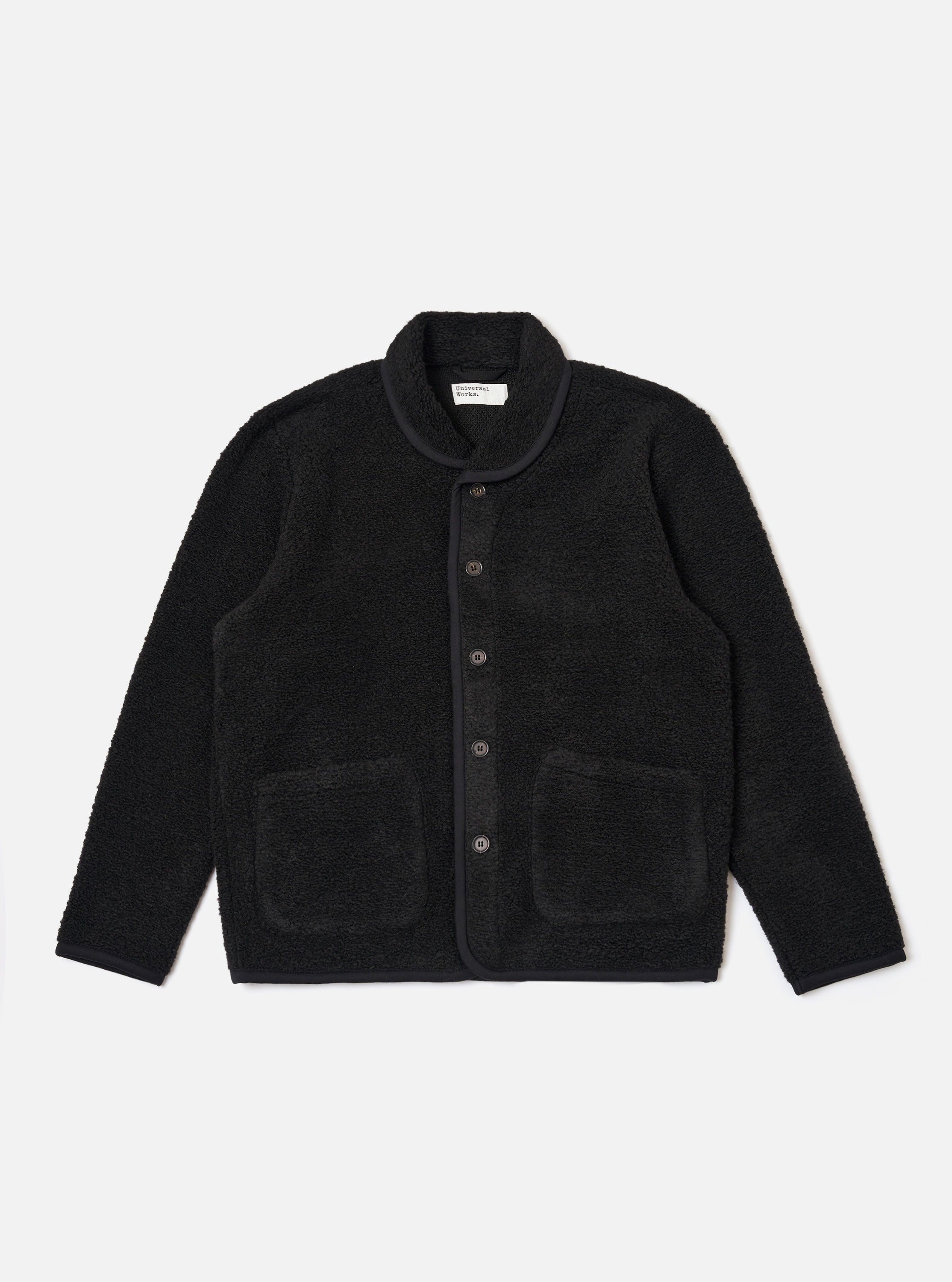 Men's Black Alvar Fleece Lancaster Jacket – Universal Works