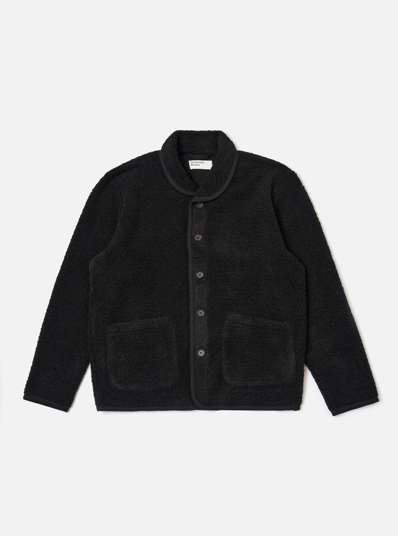 Black Alvar Fleece Lancaster Jacket