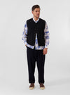 Black Alvar Fleece Lancaster Gilet