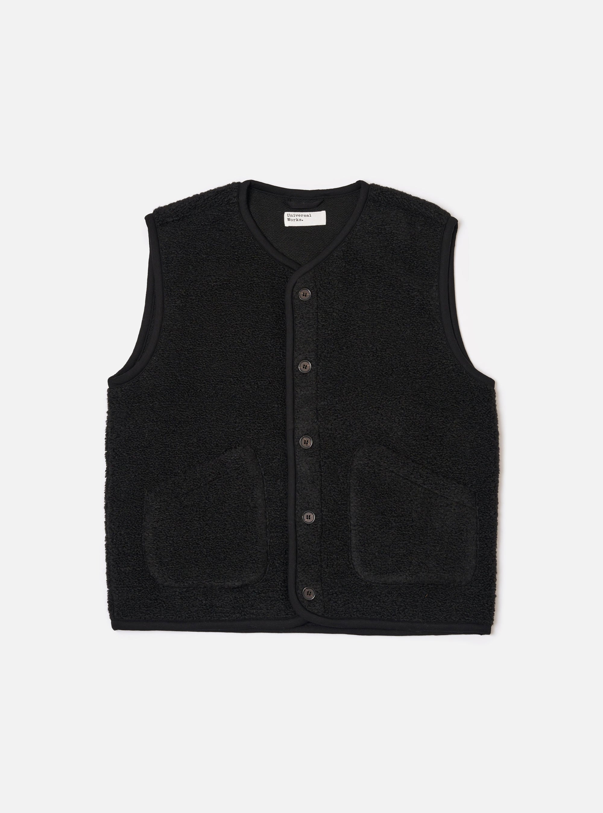 Black Alvar Fleece Lancaster Gilet